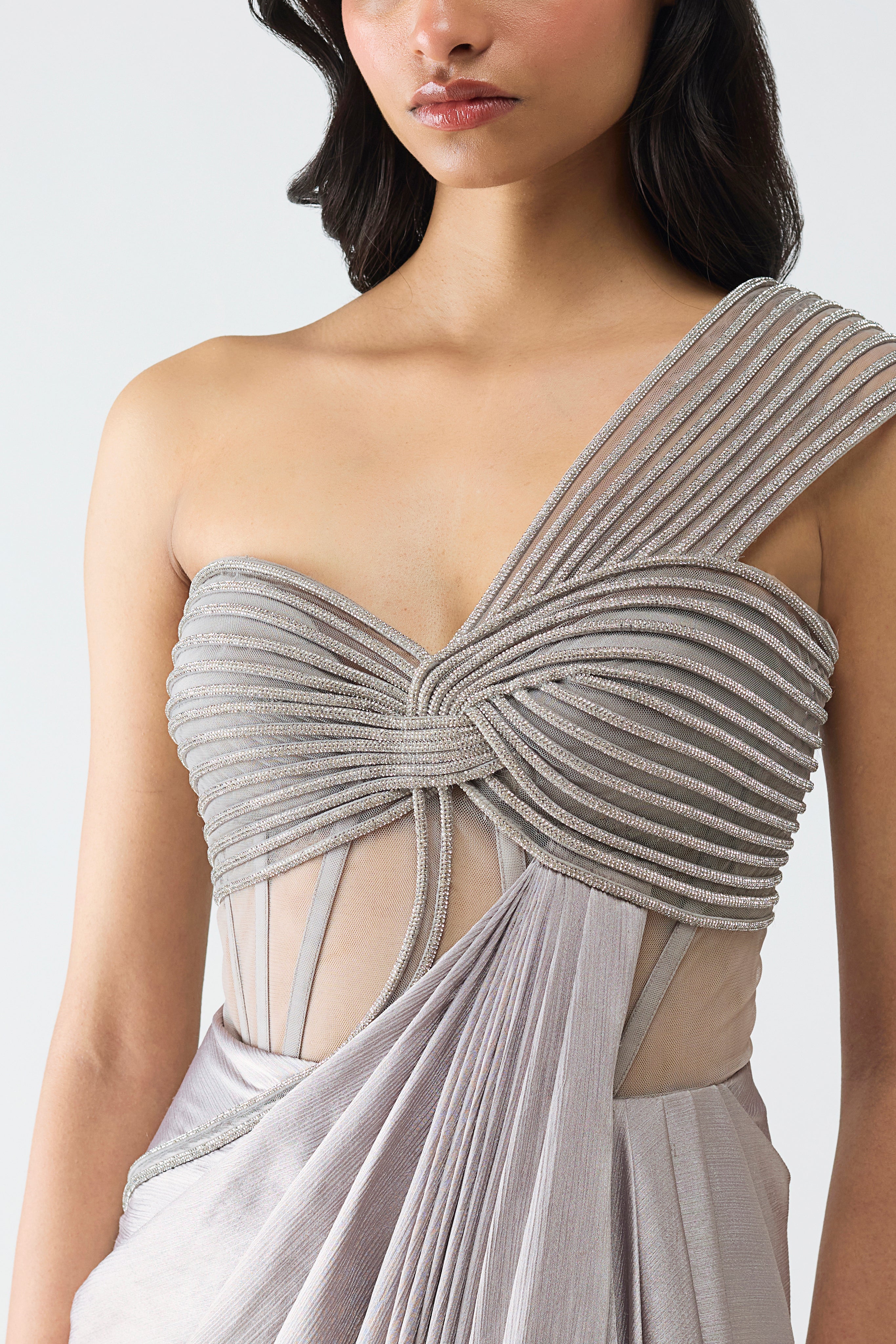 Moulded Crystalvein Gown