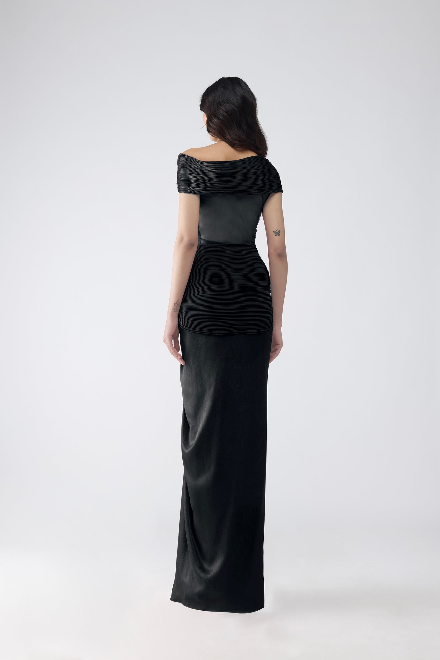 Moulded Draped Gown