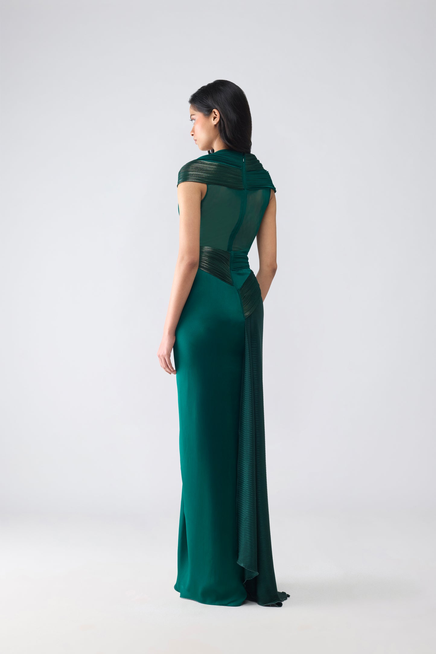 Moulded Draped Gown