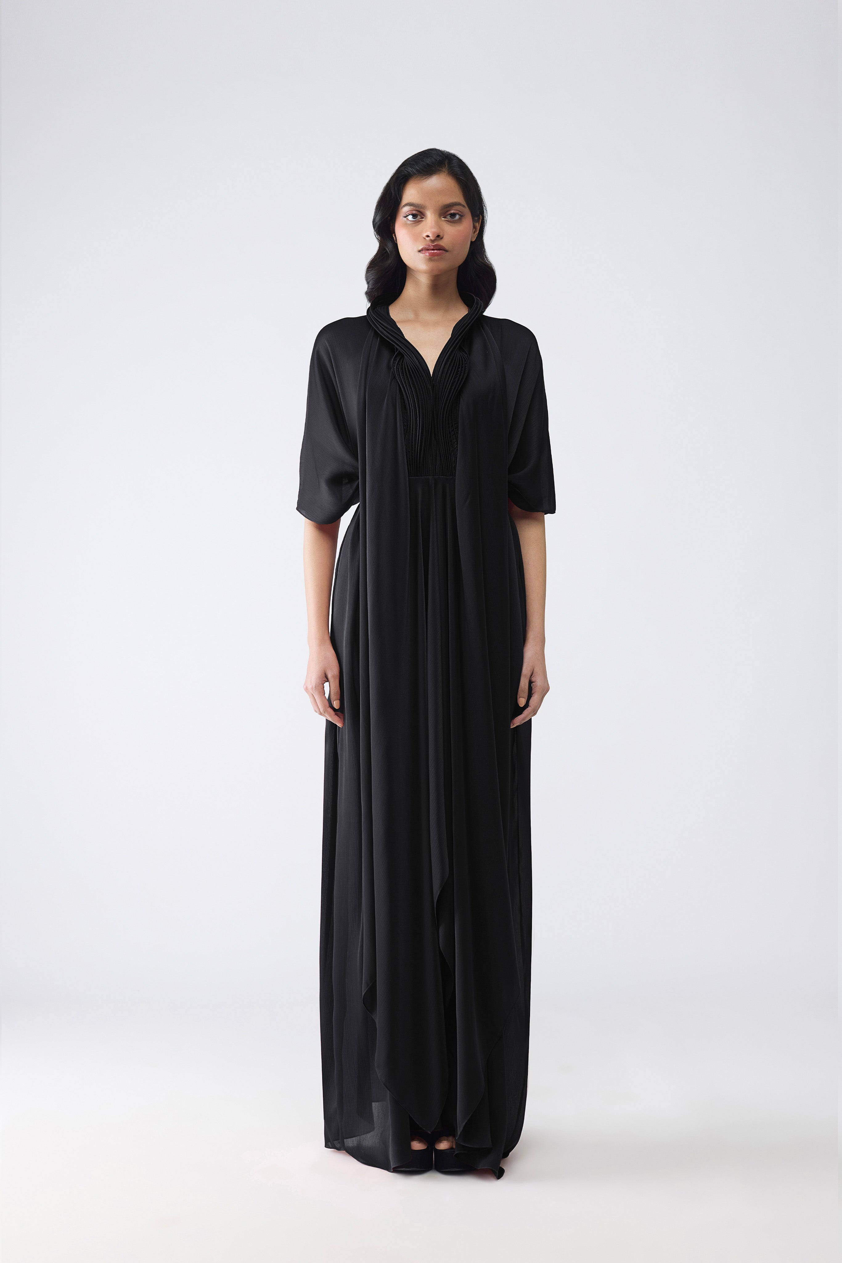 Micro Pleated Kaftan Dress