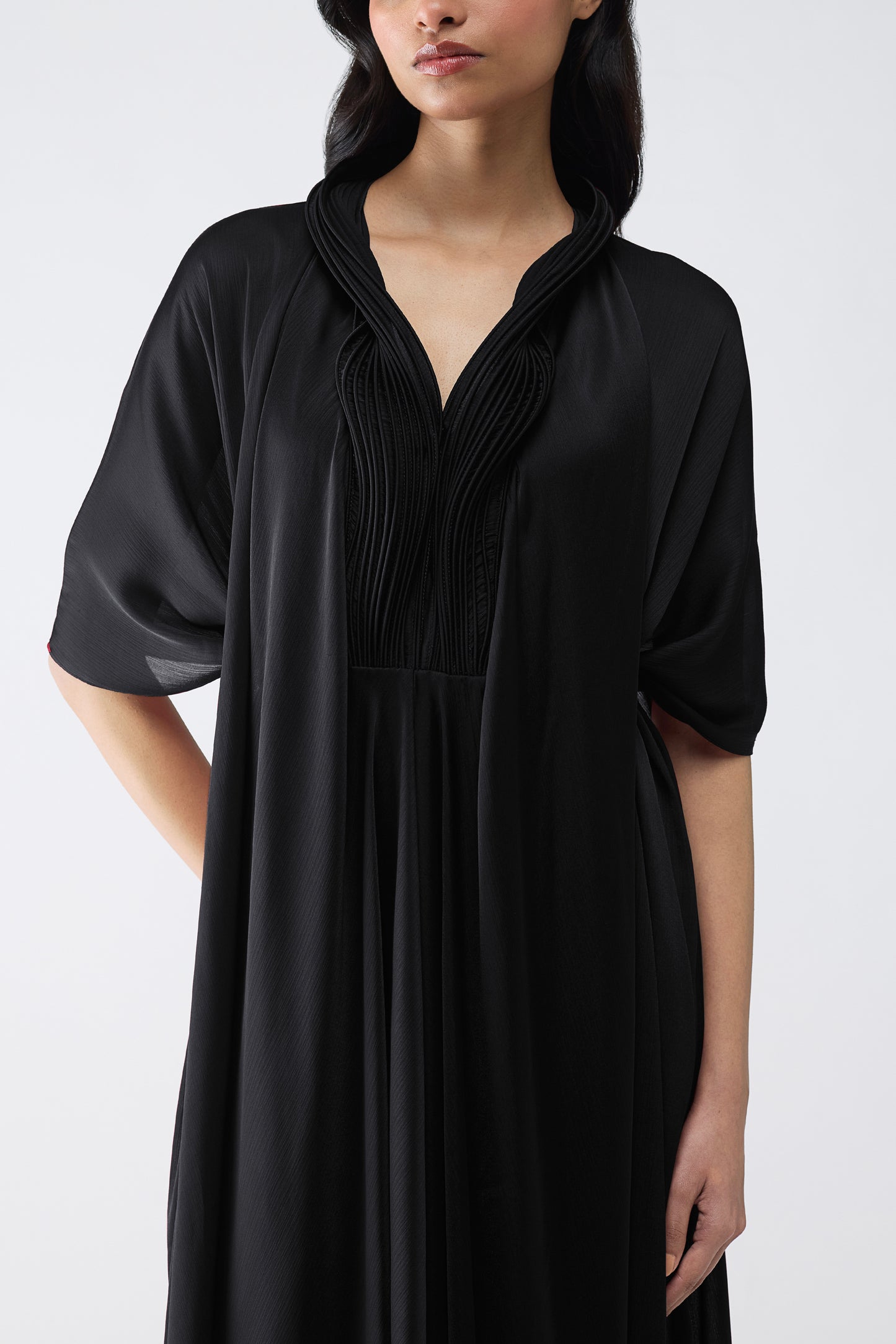 Micro Pleated Kaftan Dress