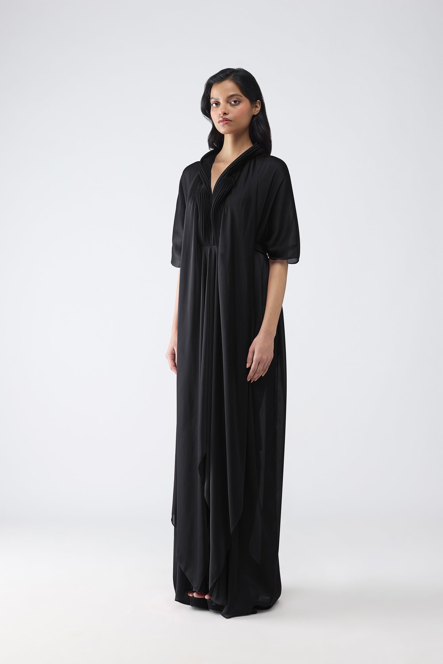 Micro Pleated Kaftan Dress