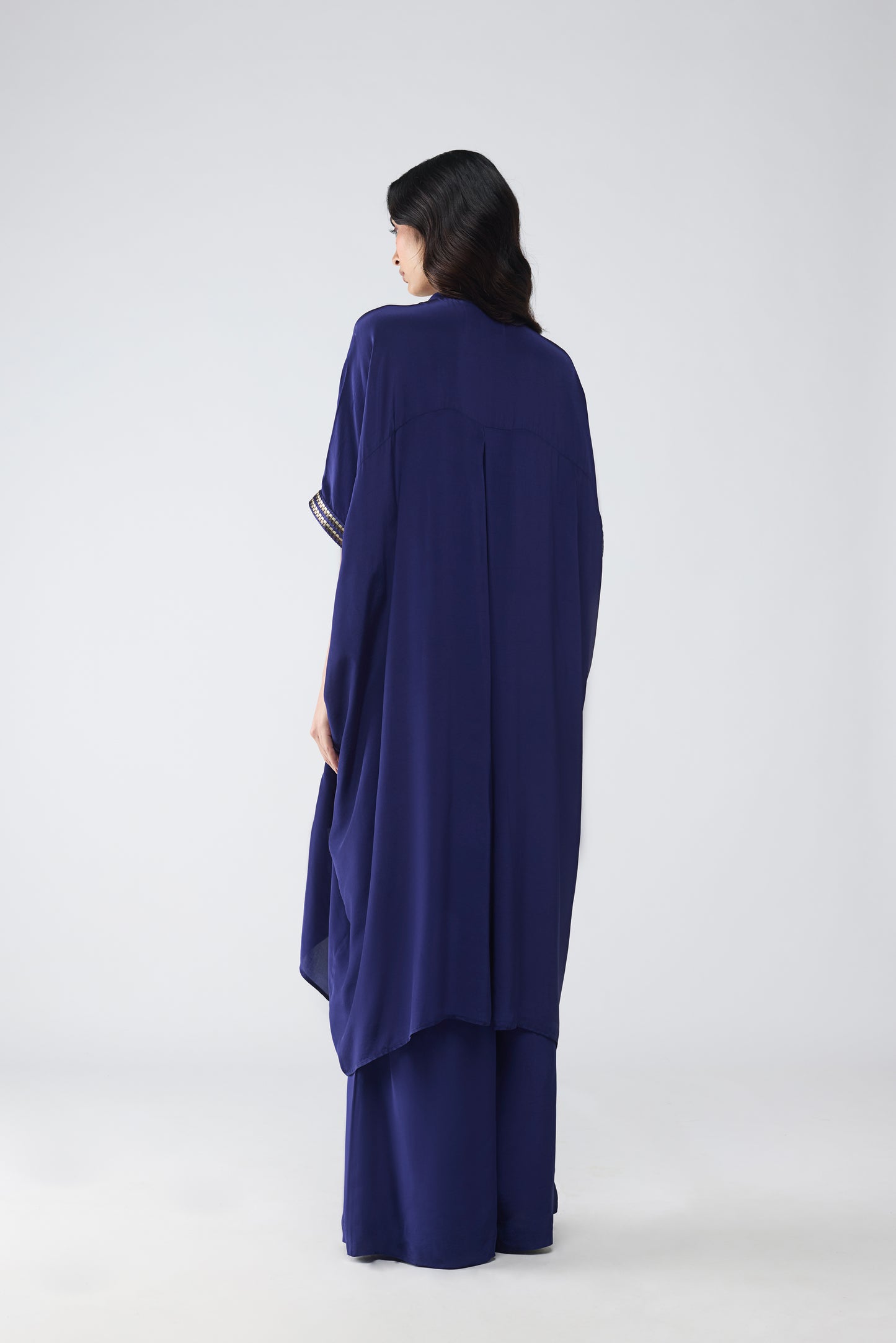 Banarsi Panelled Long Shirt Set
