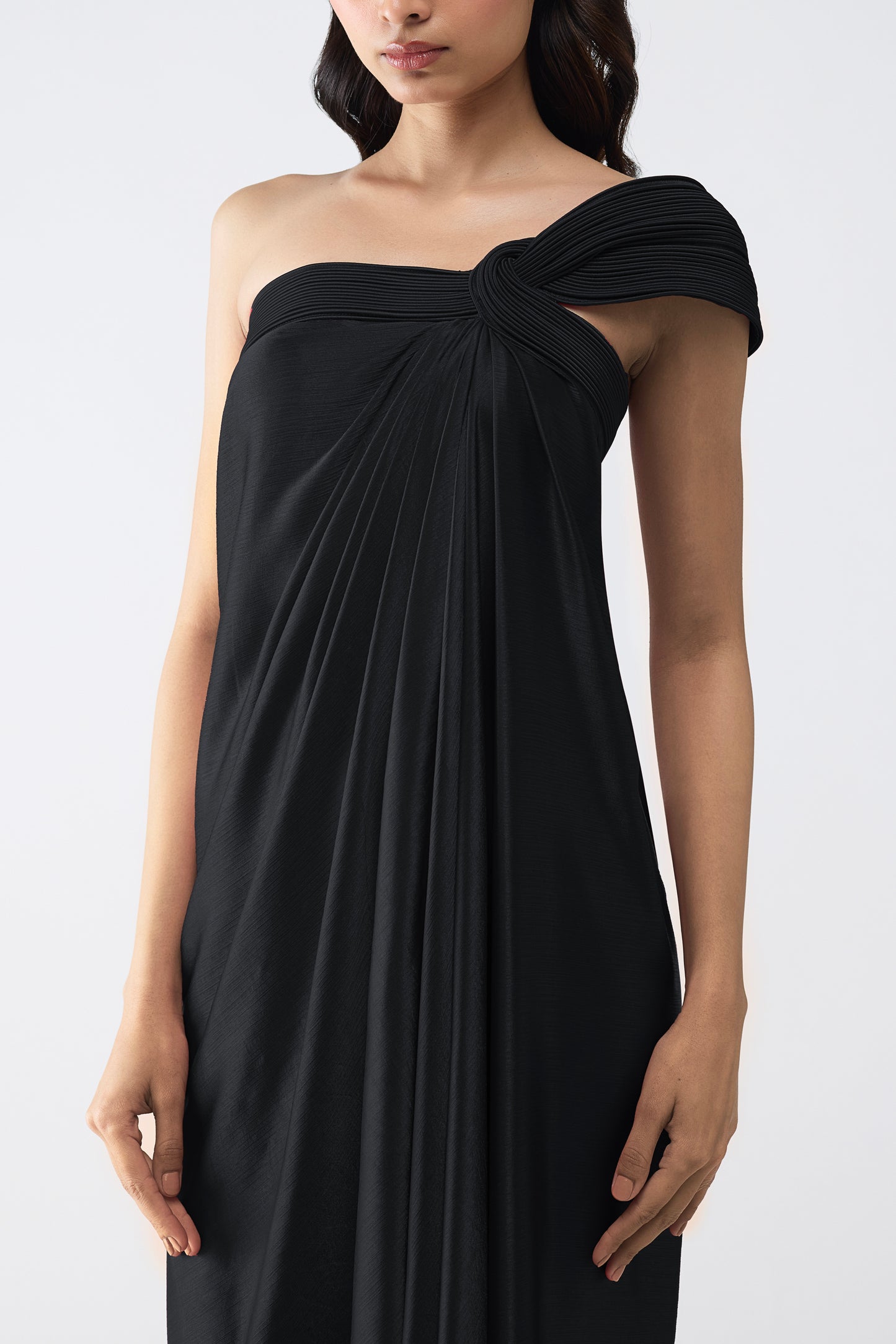 Off The Shoulder Corded Long Dress