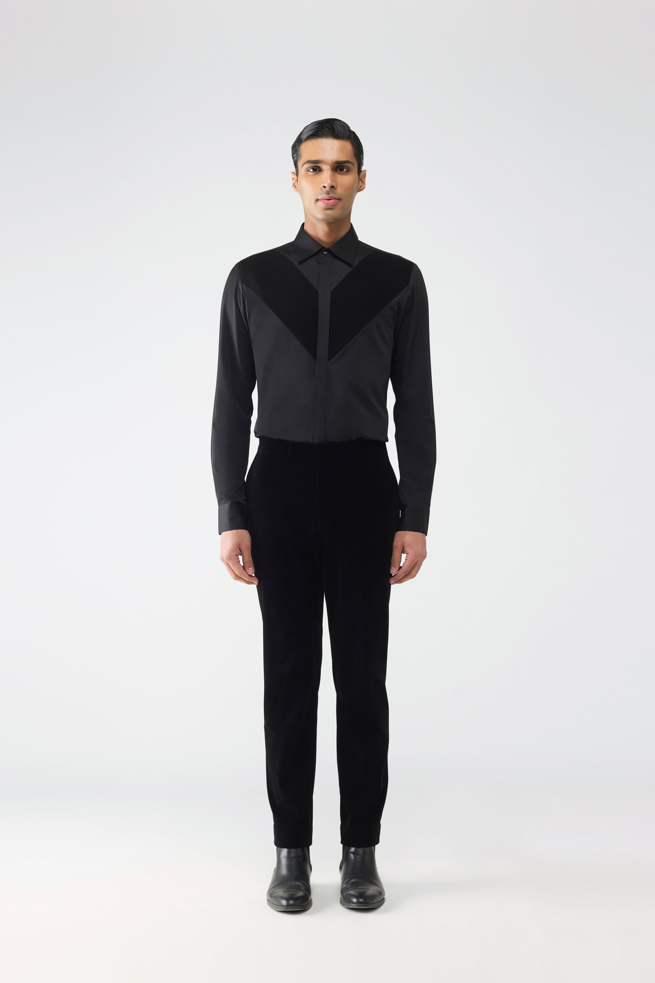 Strata Micro Pleated Shirt