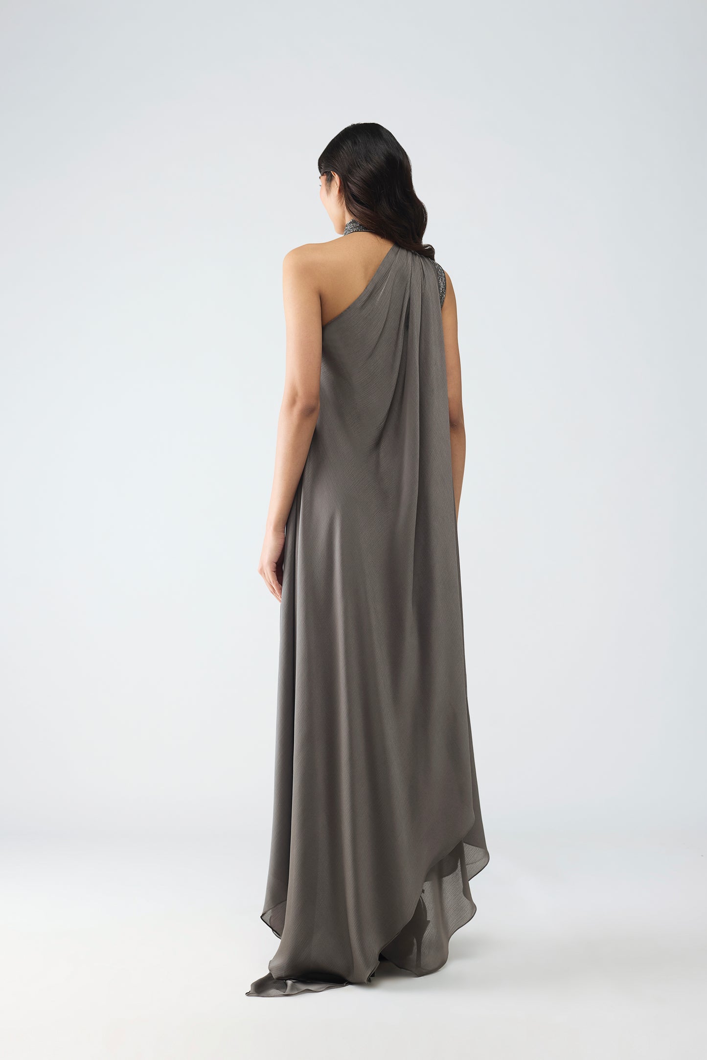 Halter Crstalvein Detail Dress