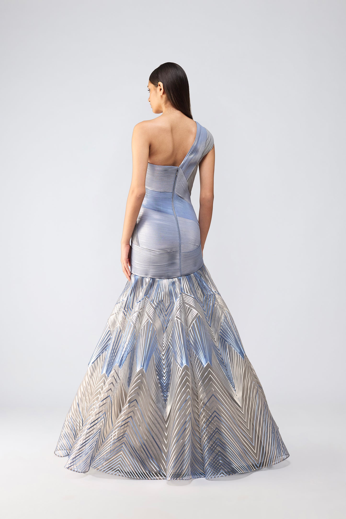 Structured Flared Gown