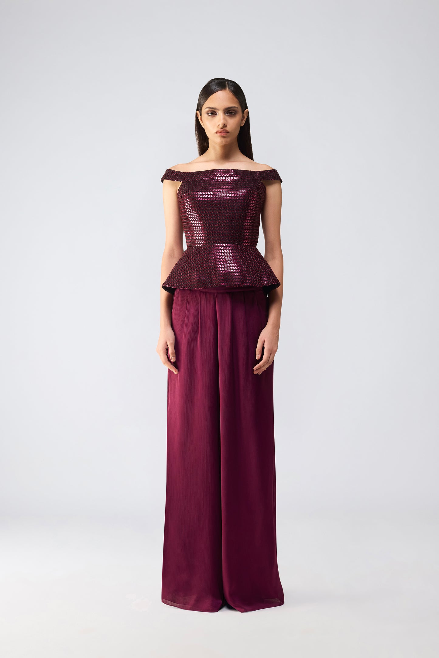 Metallic Corset With Pants