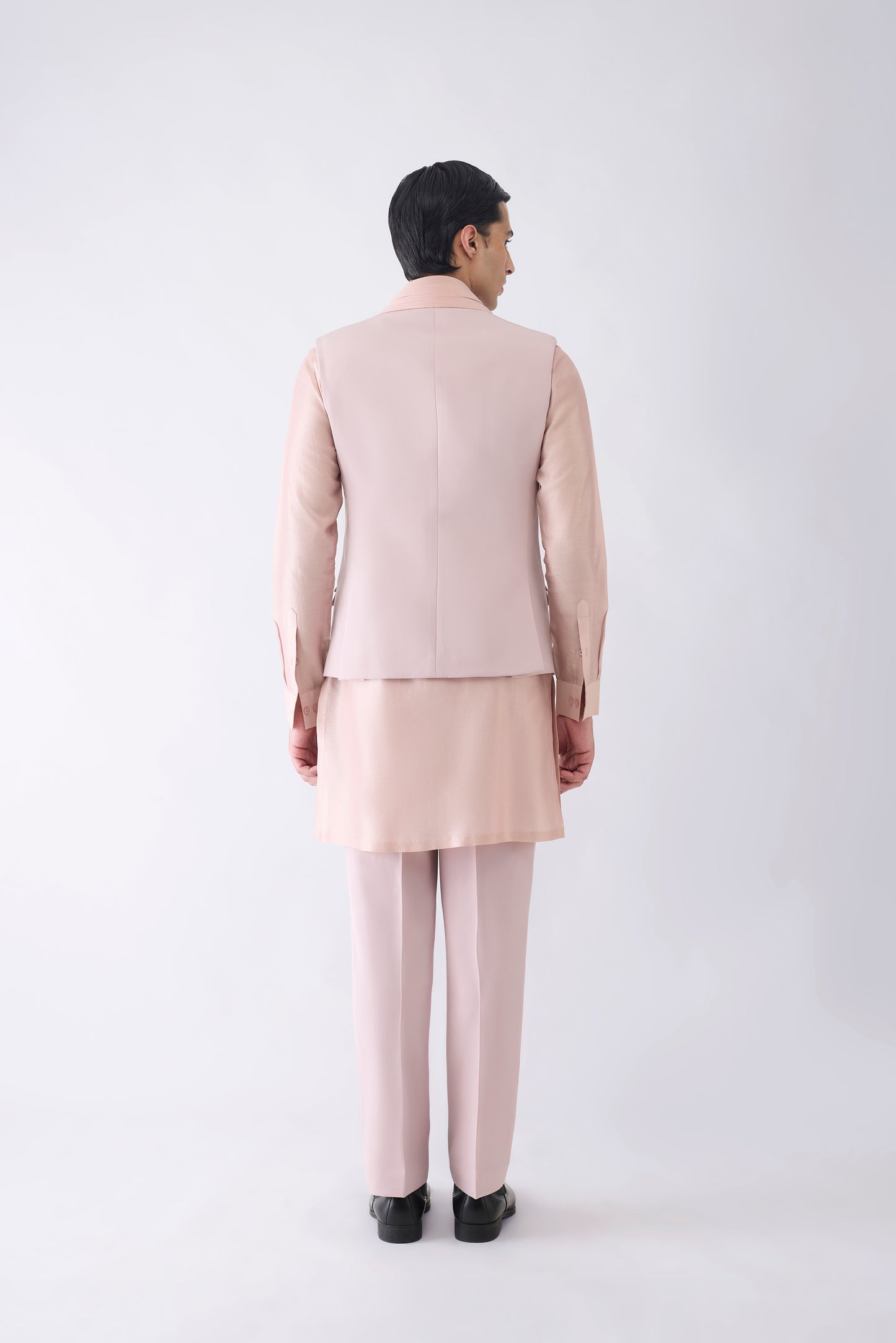 Strata Micro Pleated Kurta Bundi Set