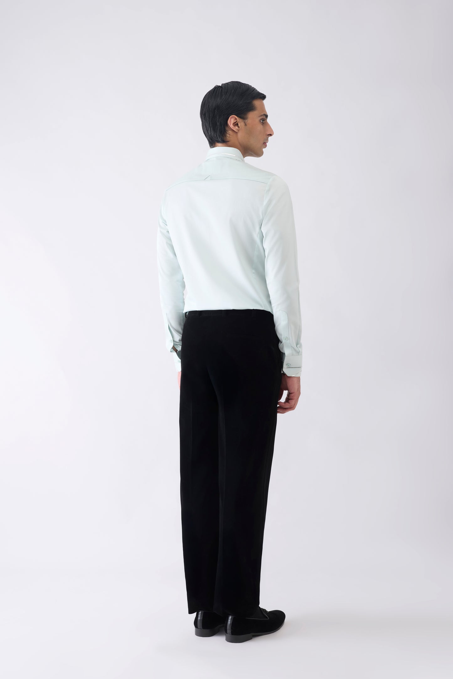 Asymmetric Corded Yoke Shirt