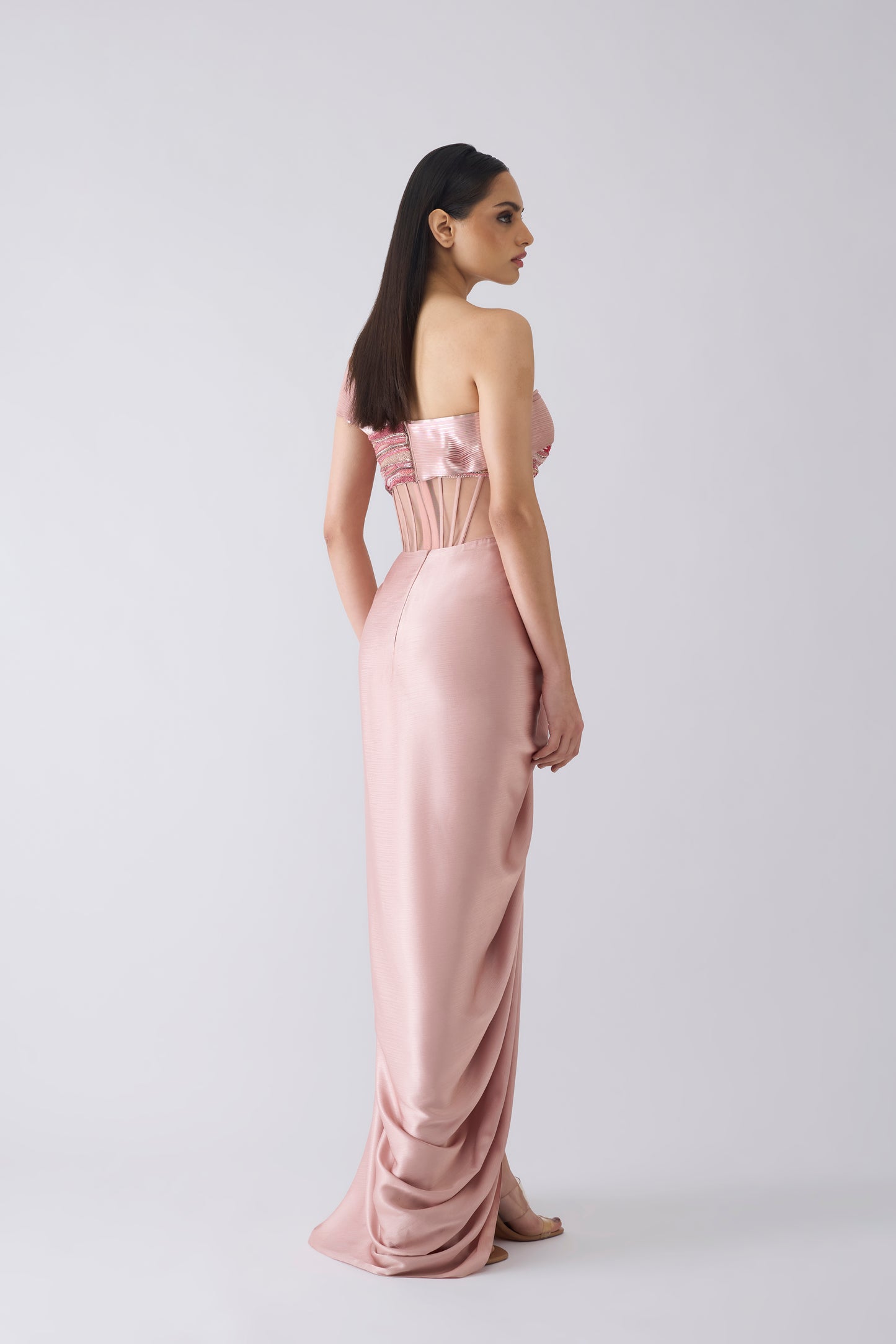 Moulded Metallic Gown