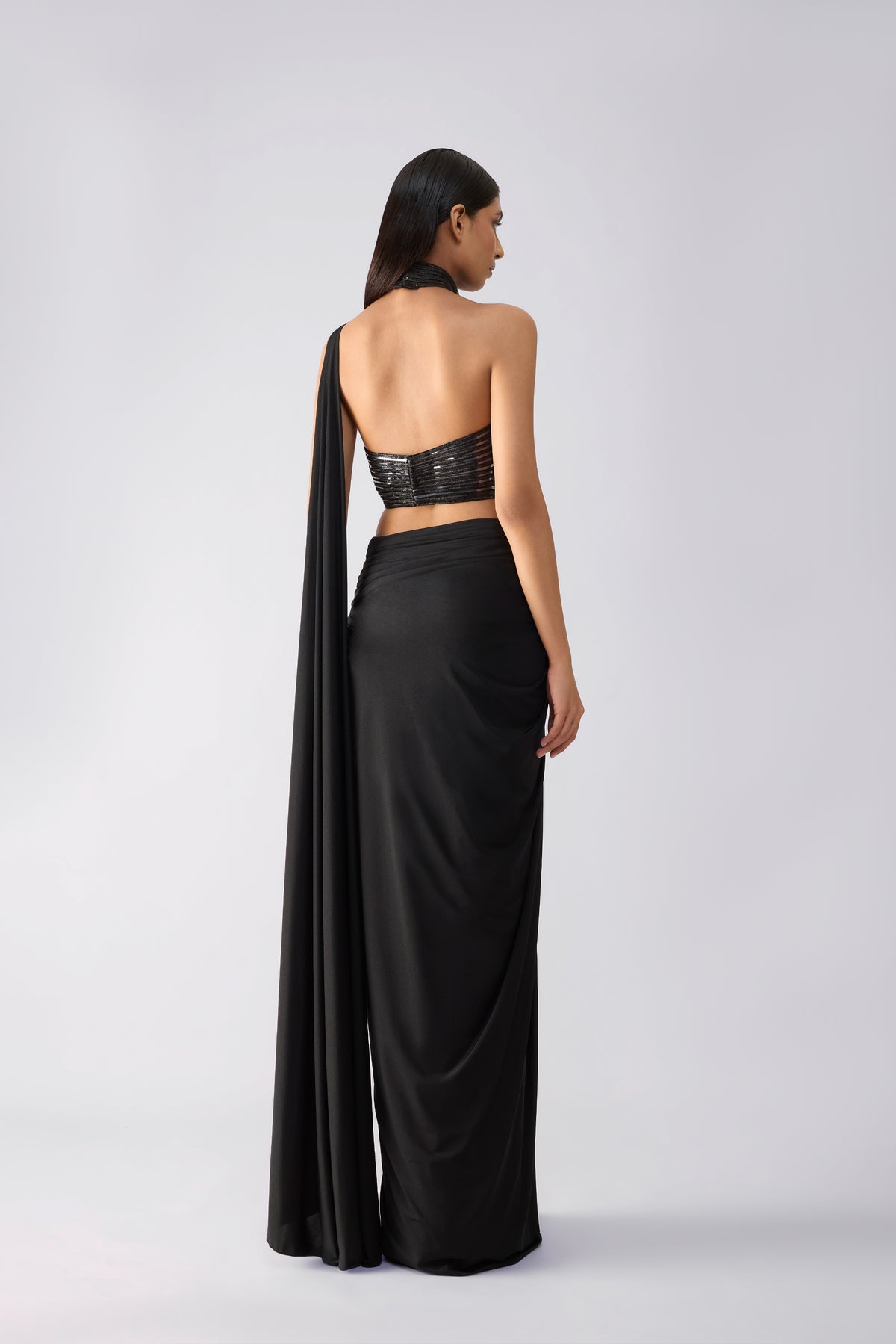 Metallic Corded Saree