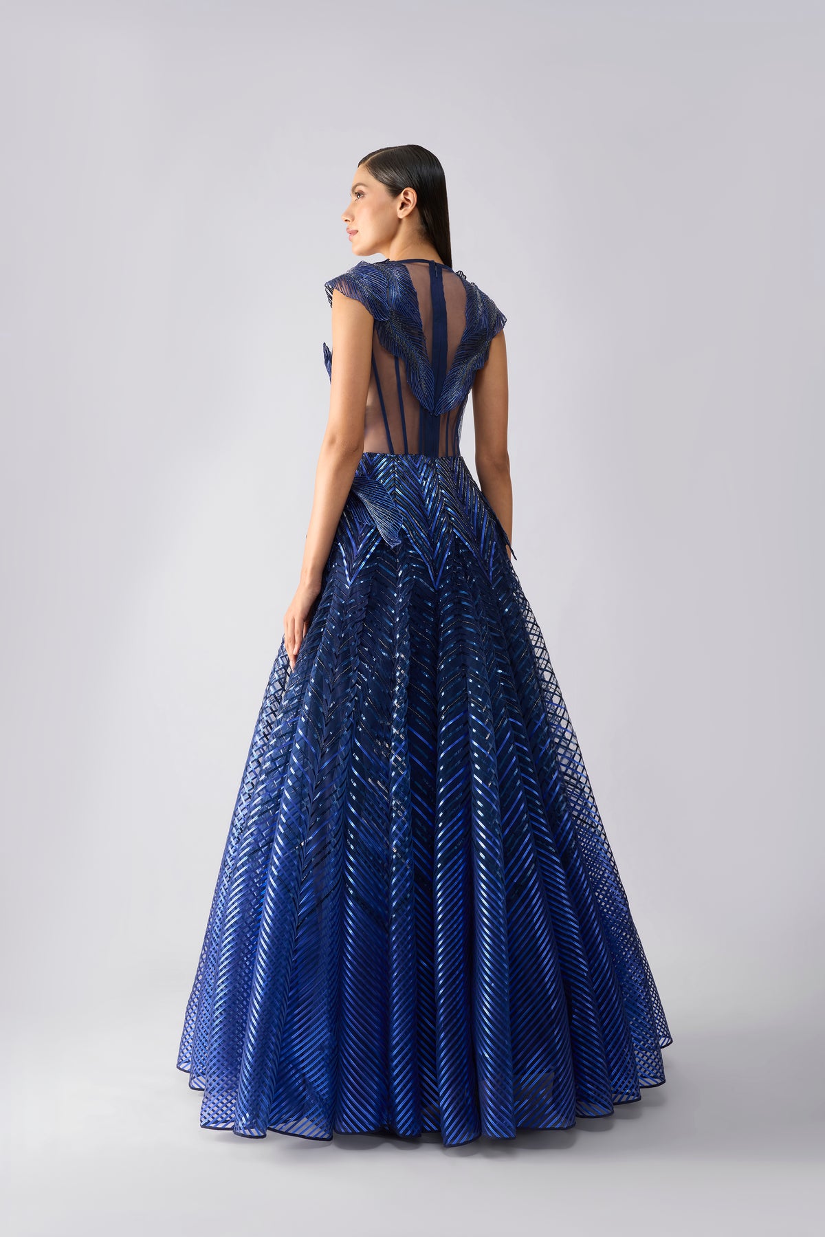 Moulded Metallic 3D Gown