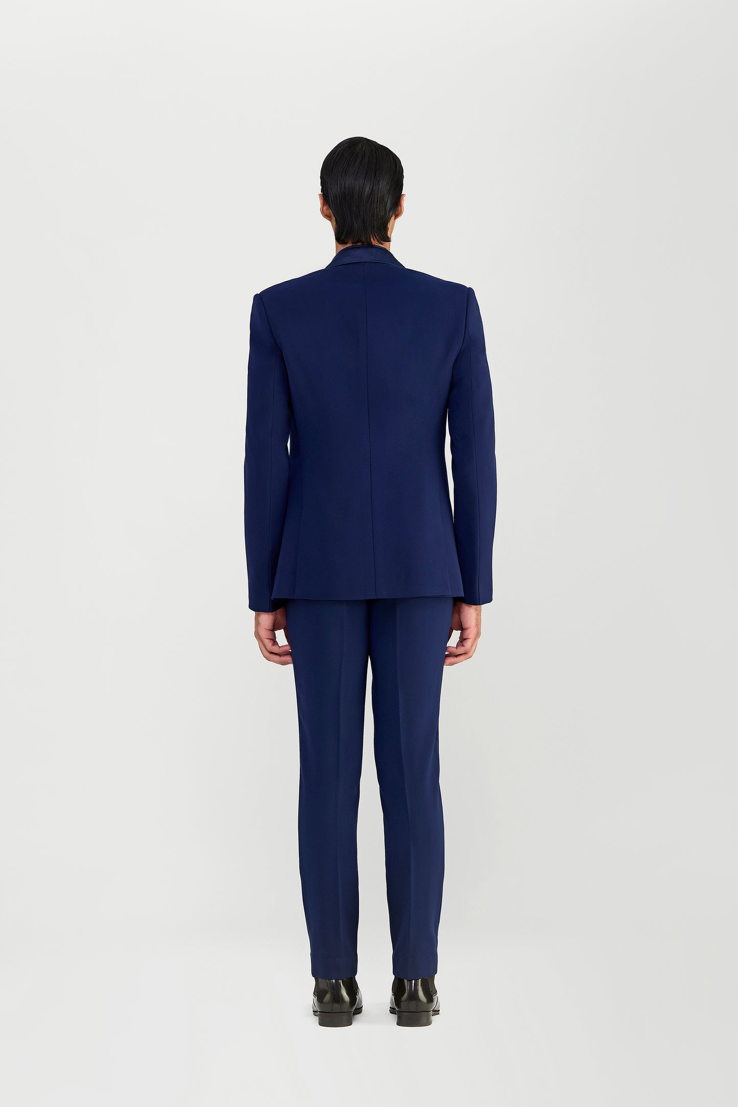 Corded Tuxedo Set In Satin Crepe