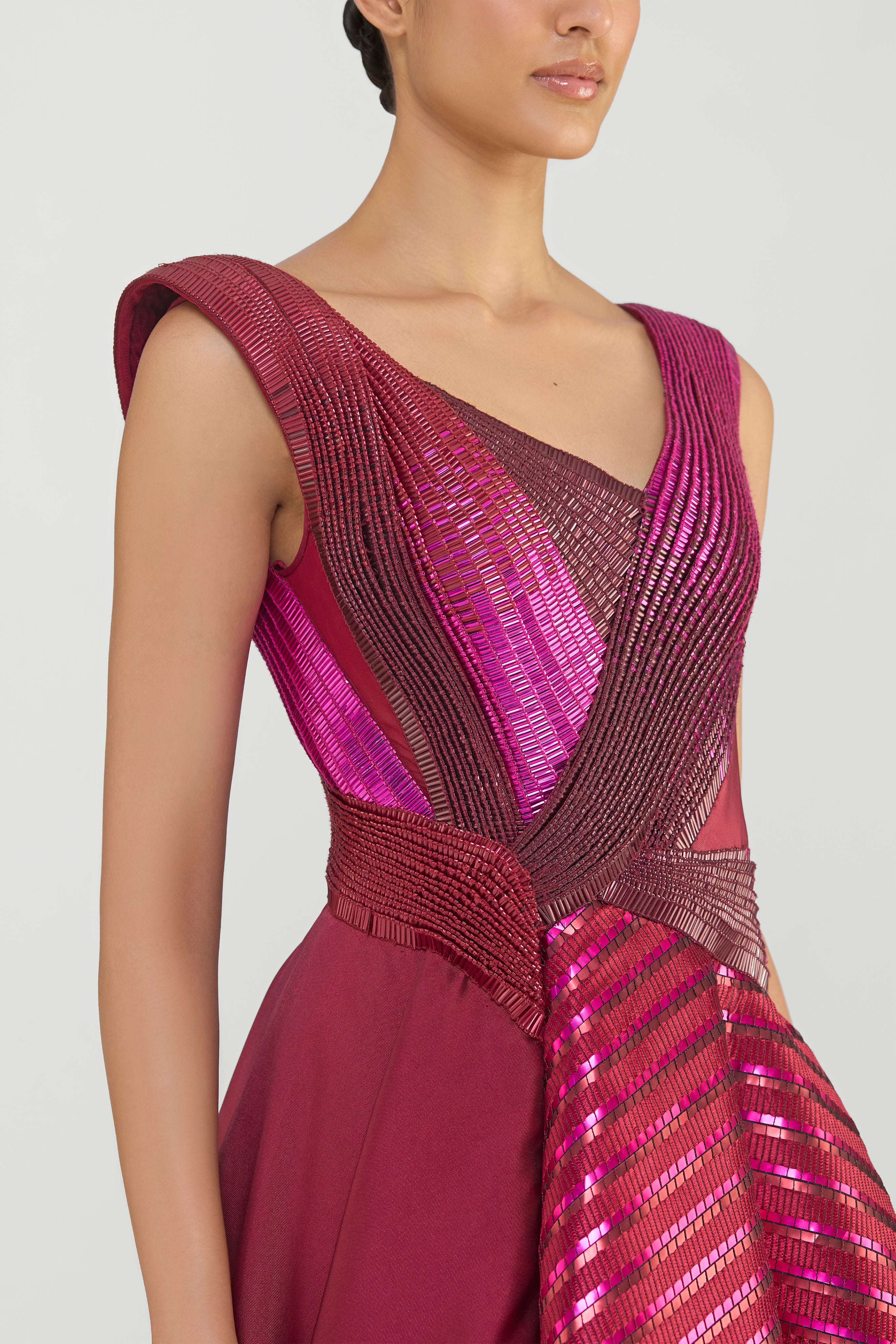 Structured Flared Gown