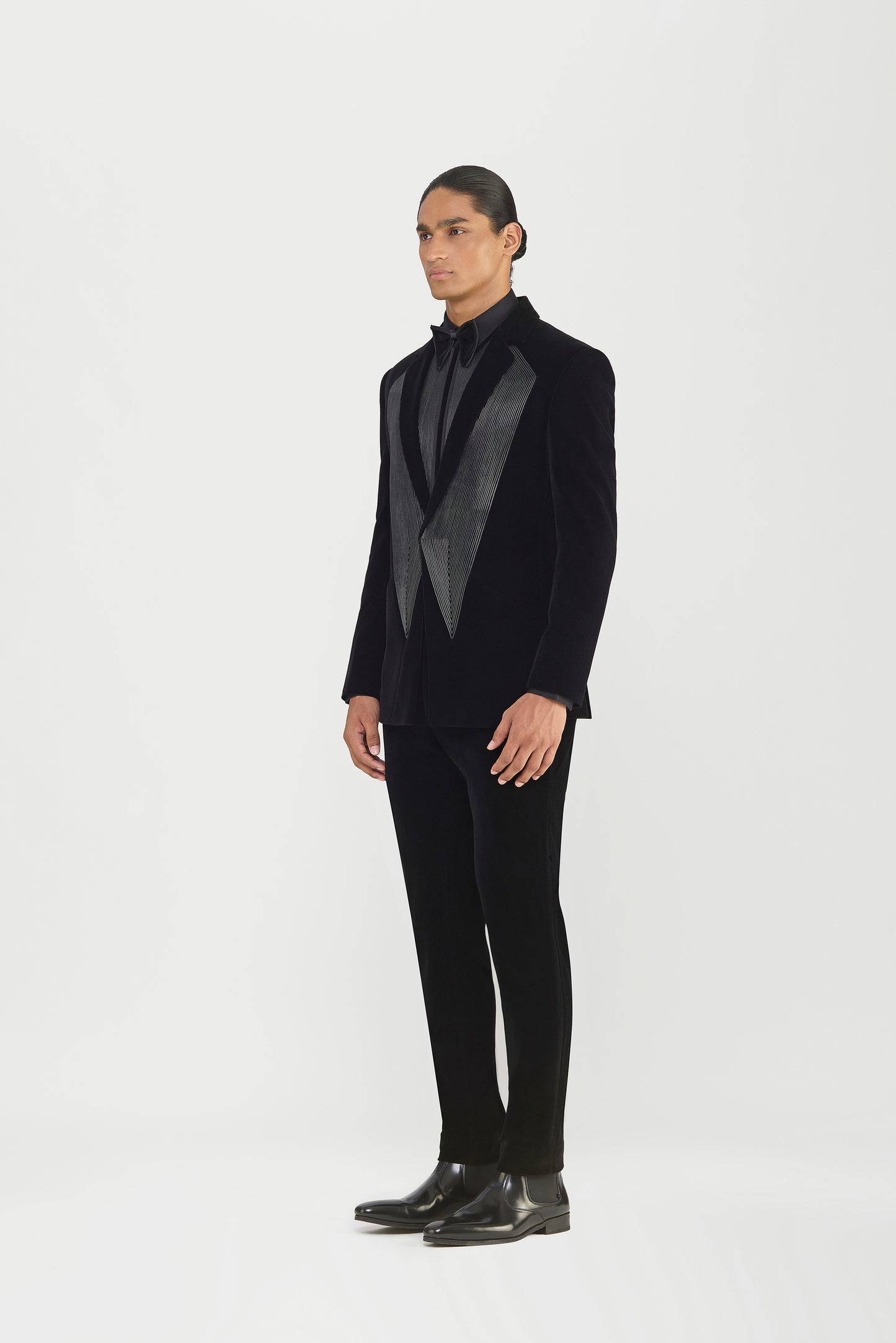 Corded Velvette Tuxedo Set