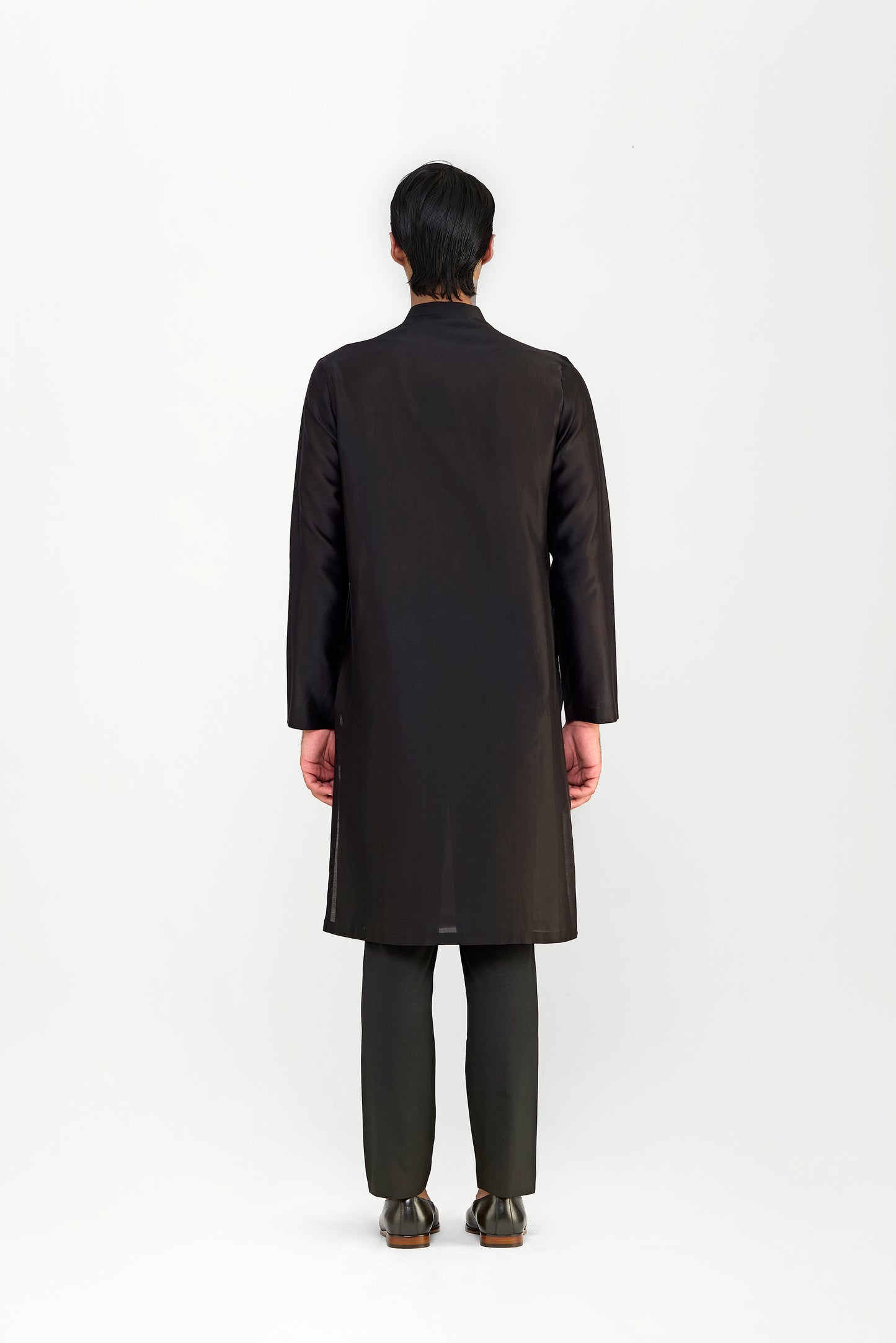 Corded Chanderi Silk Kurta Set