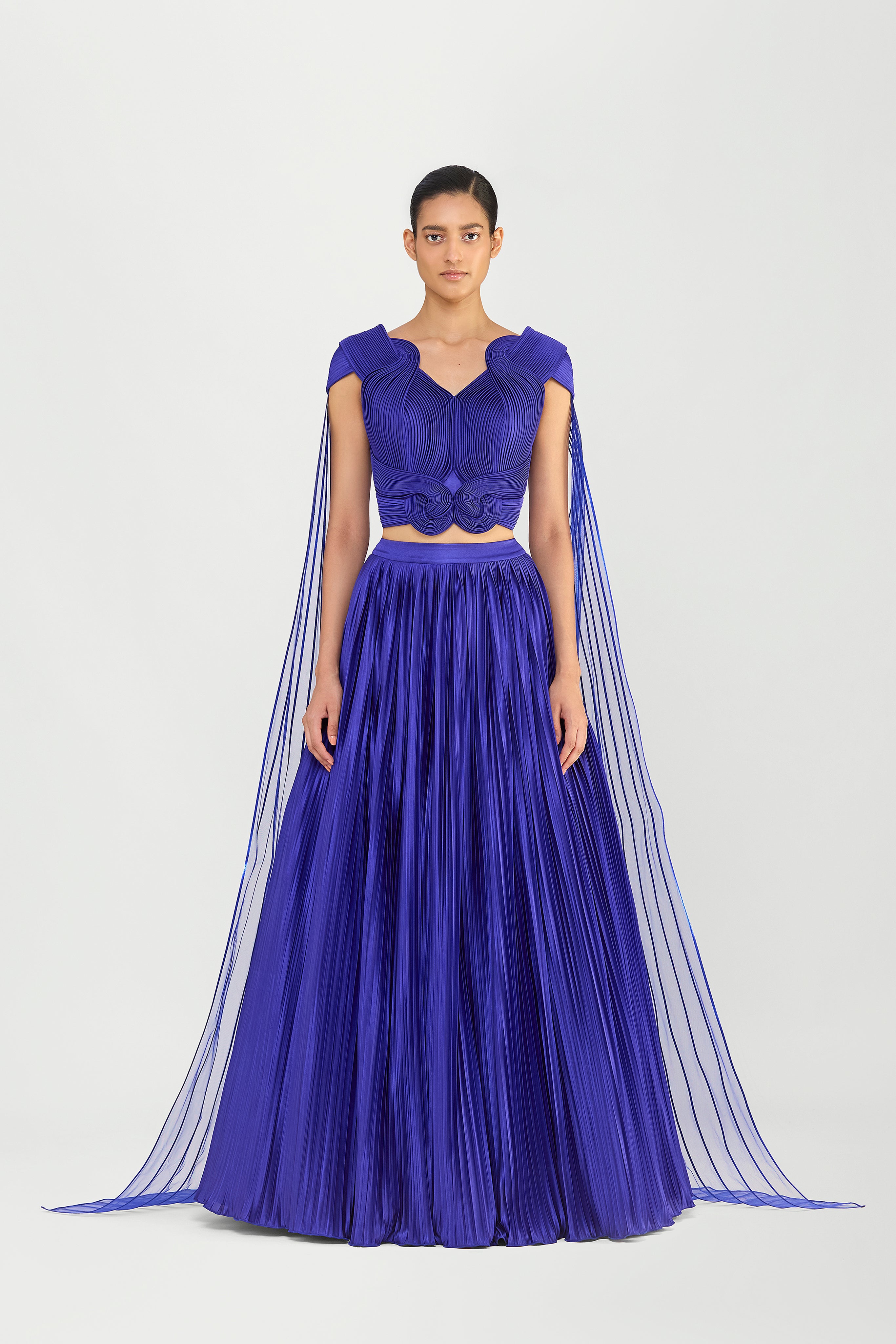 Structured Top With Wings And Skirt