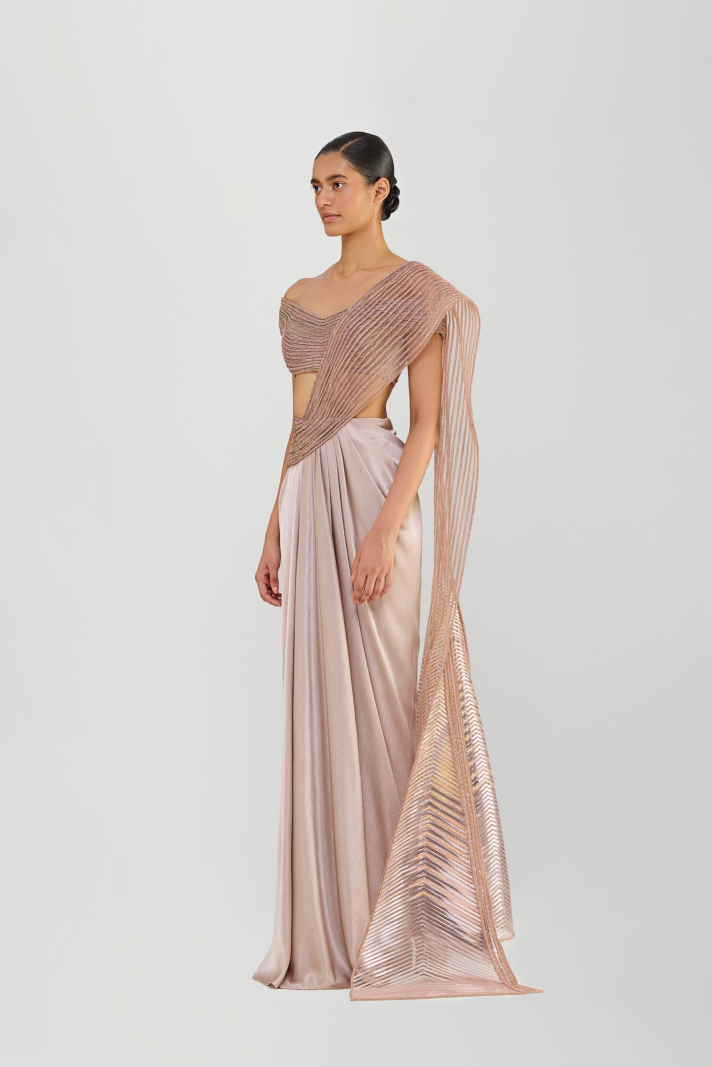 Crystalvein Draped Saree