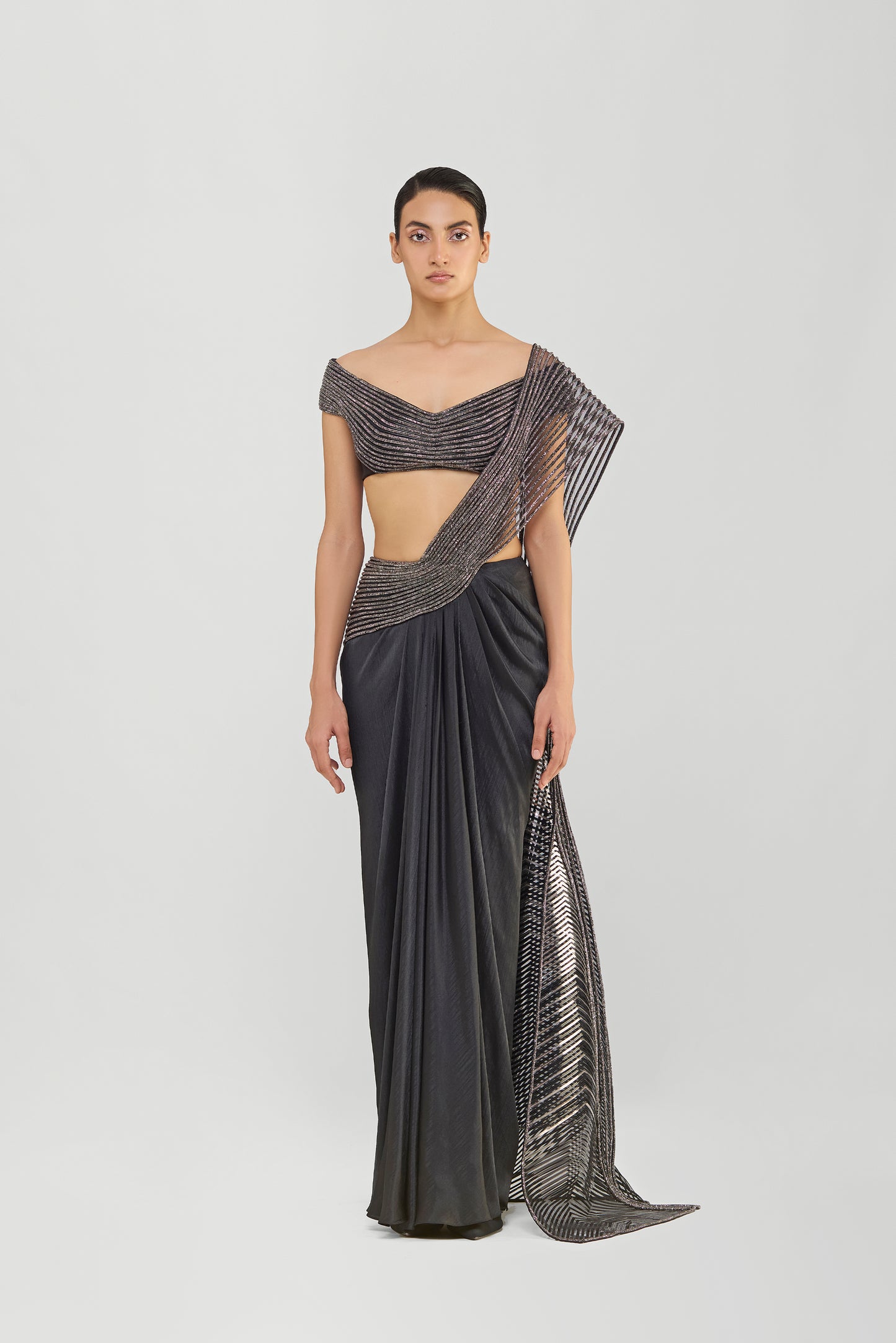 Crystalvein Draped Saree