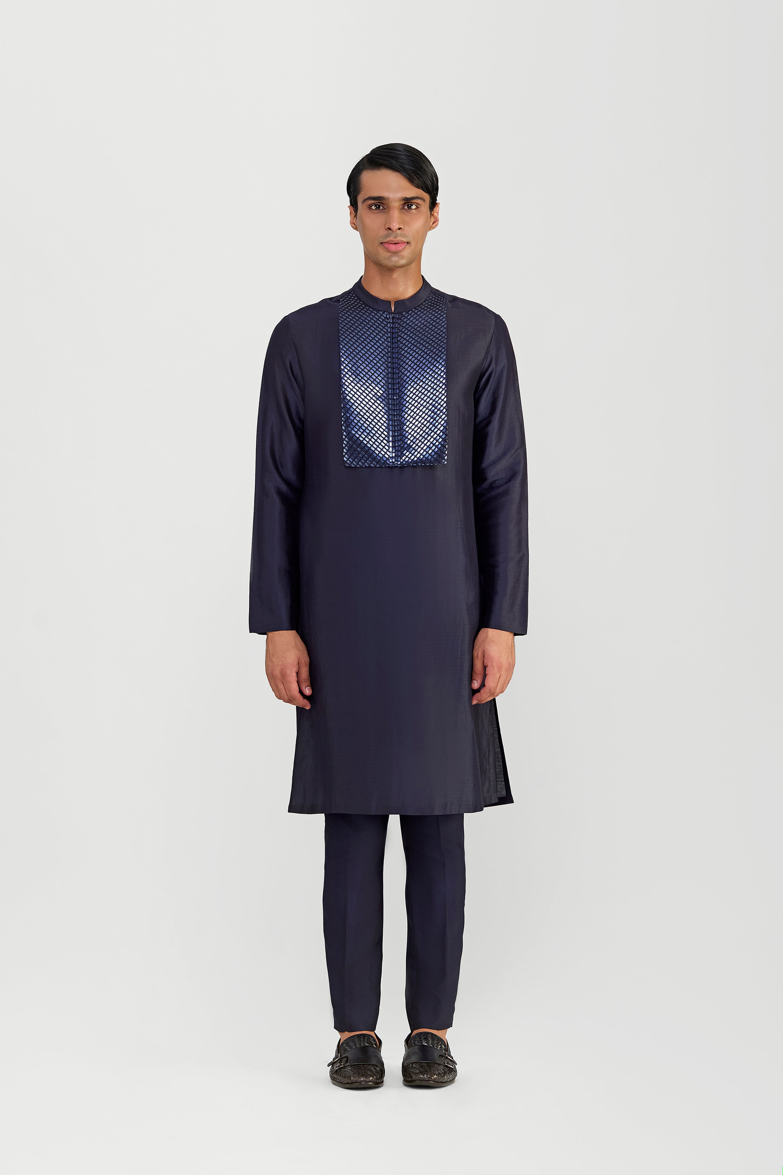 Metallic Chanderi Silk Kurta Set