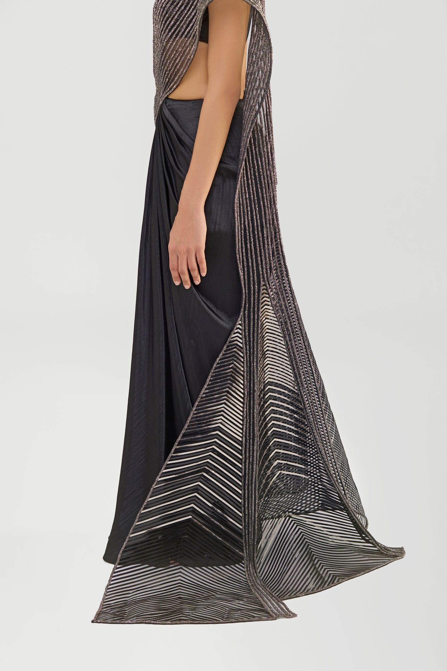 Crystalvein Draped Saree