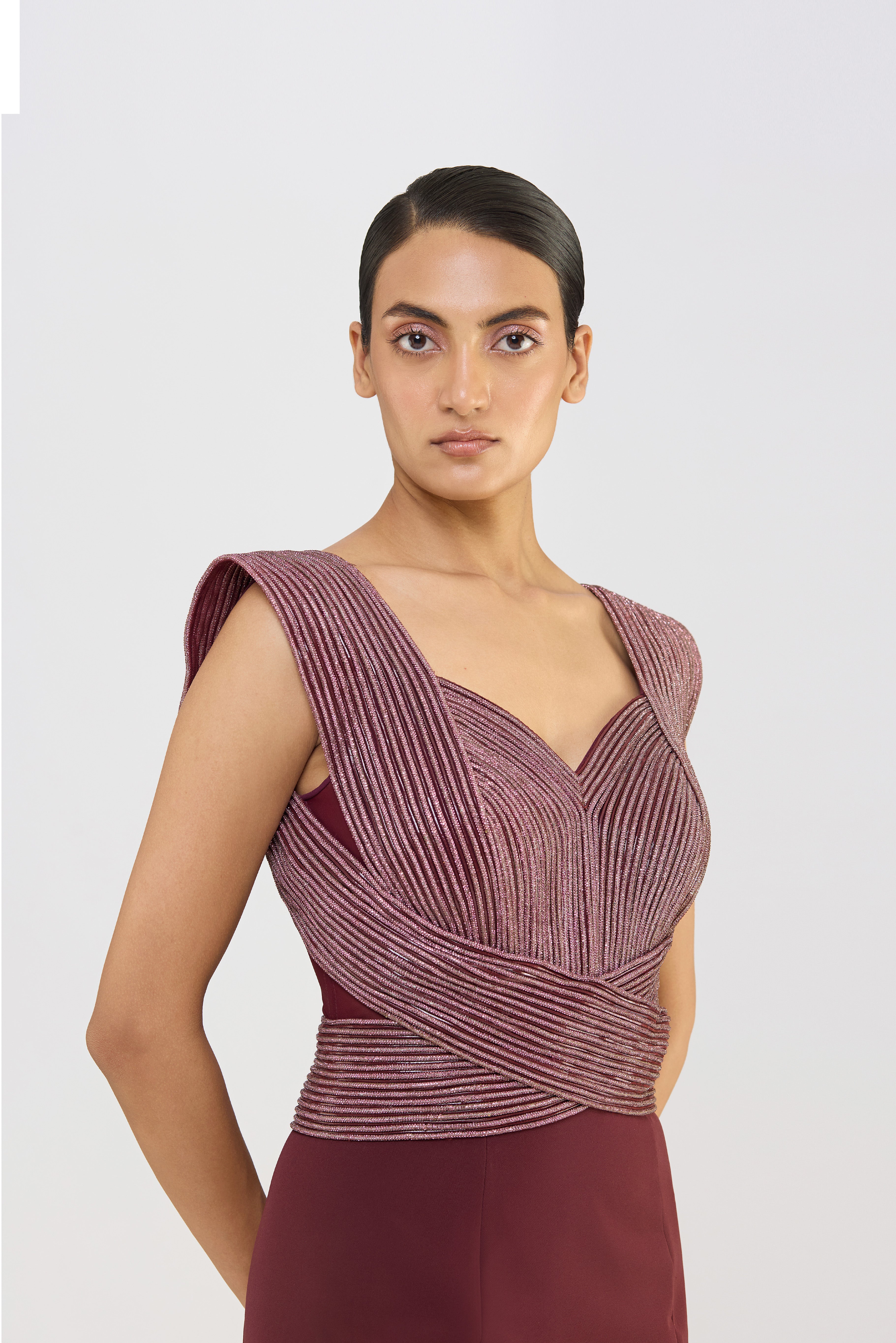 Moulded Crystalvein Gown