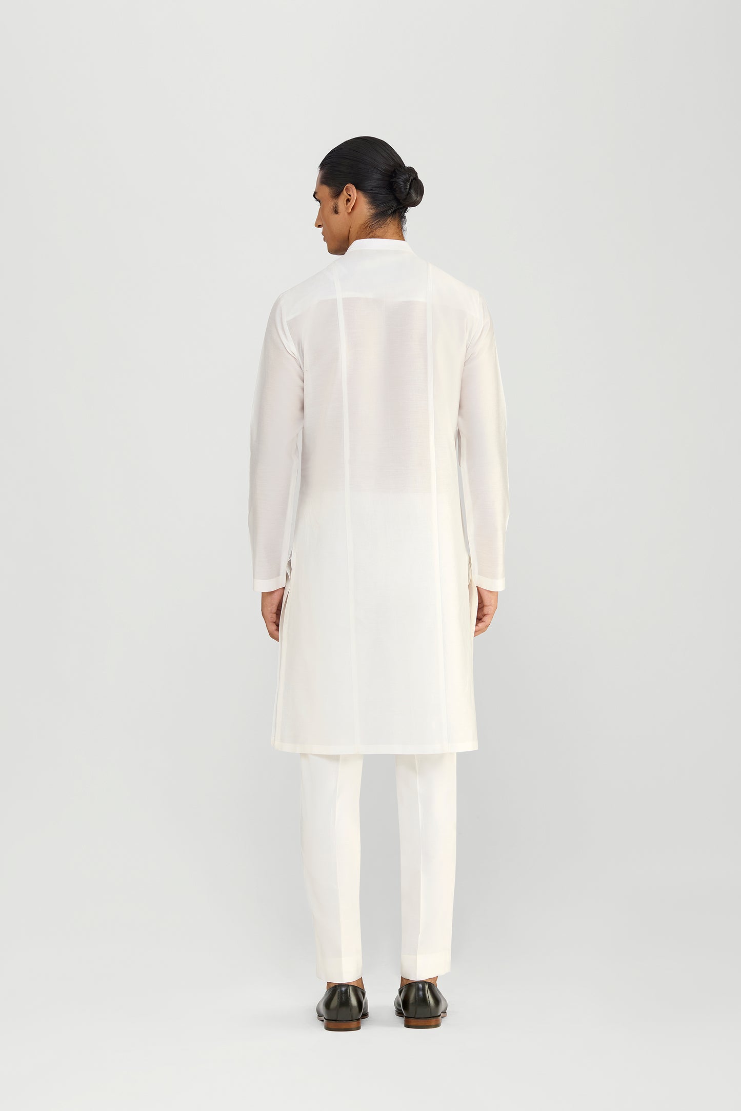 Corded Chanderi Silk Kurta Set