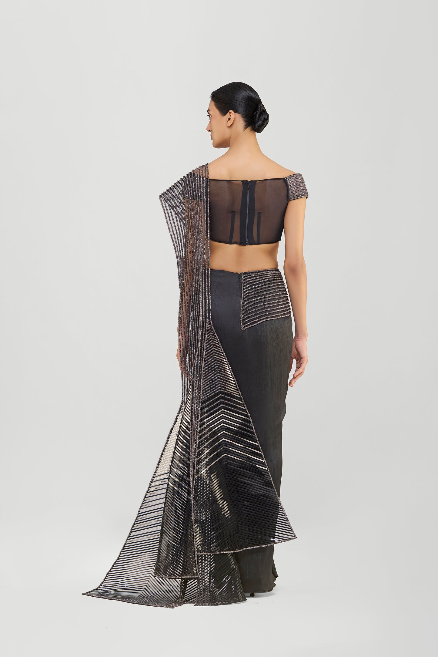 Crystalvein Draped Saree
