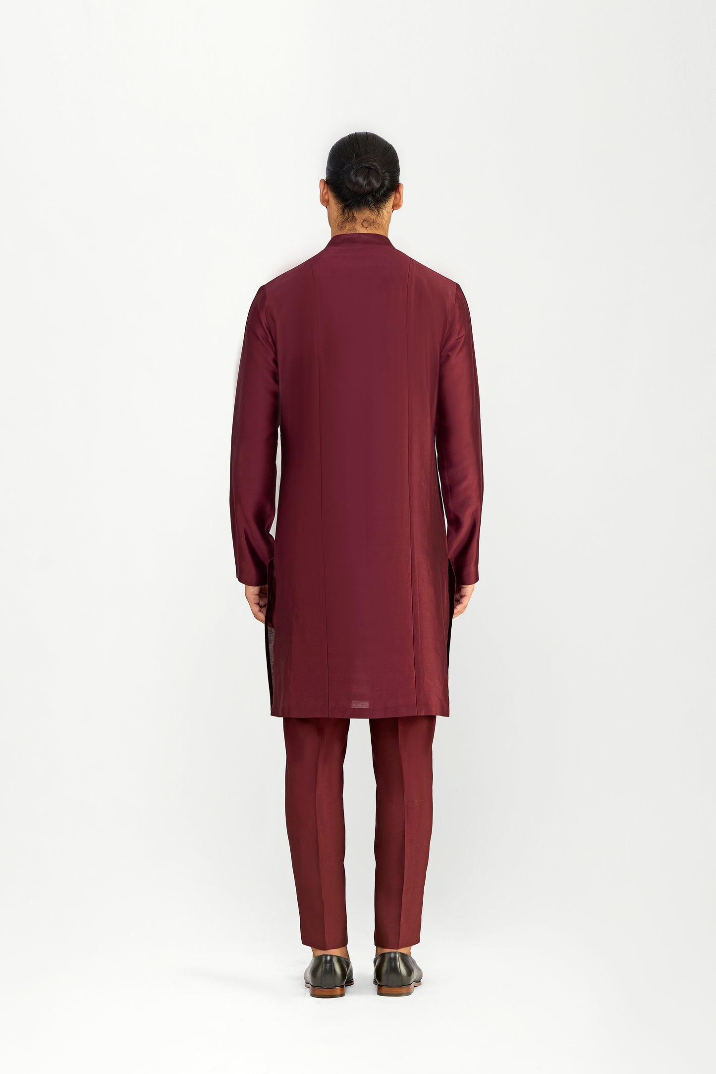 Corded Chanderi Silk Kurta Set