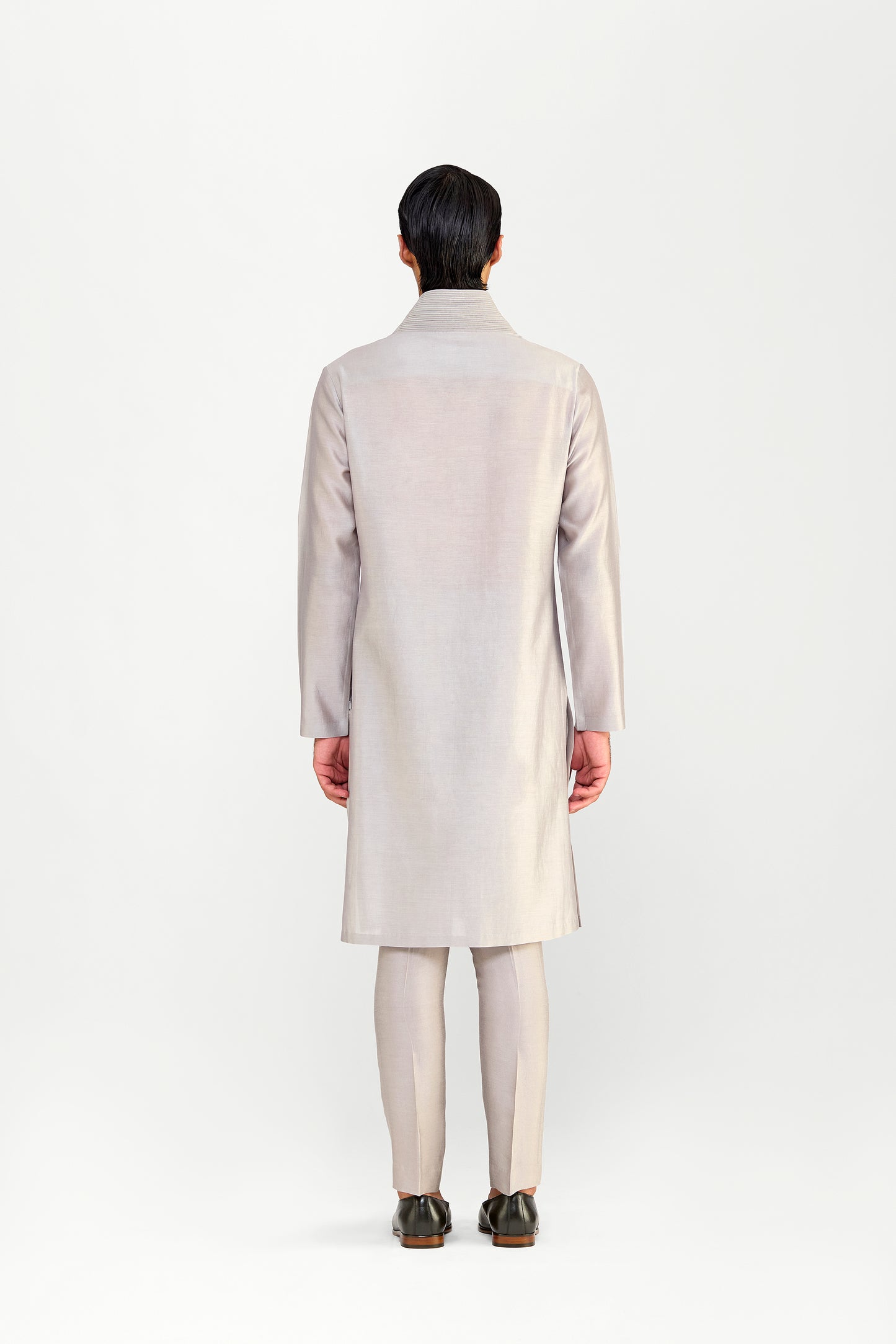 Corded Chanderi Silk Kurta Set