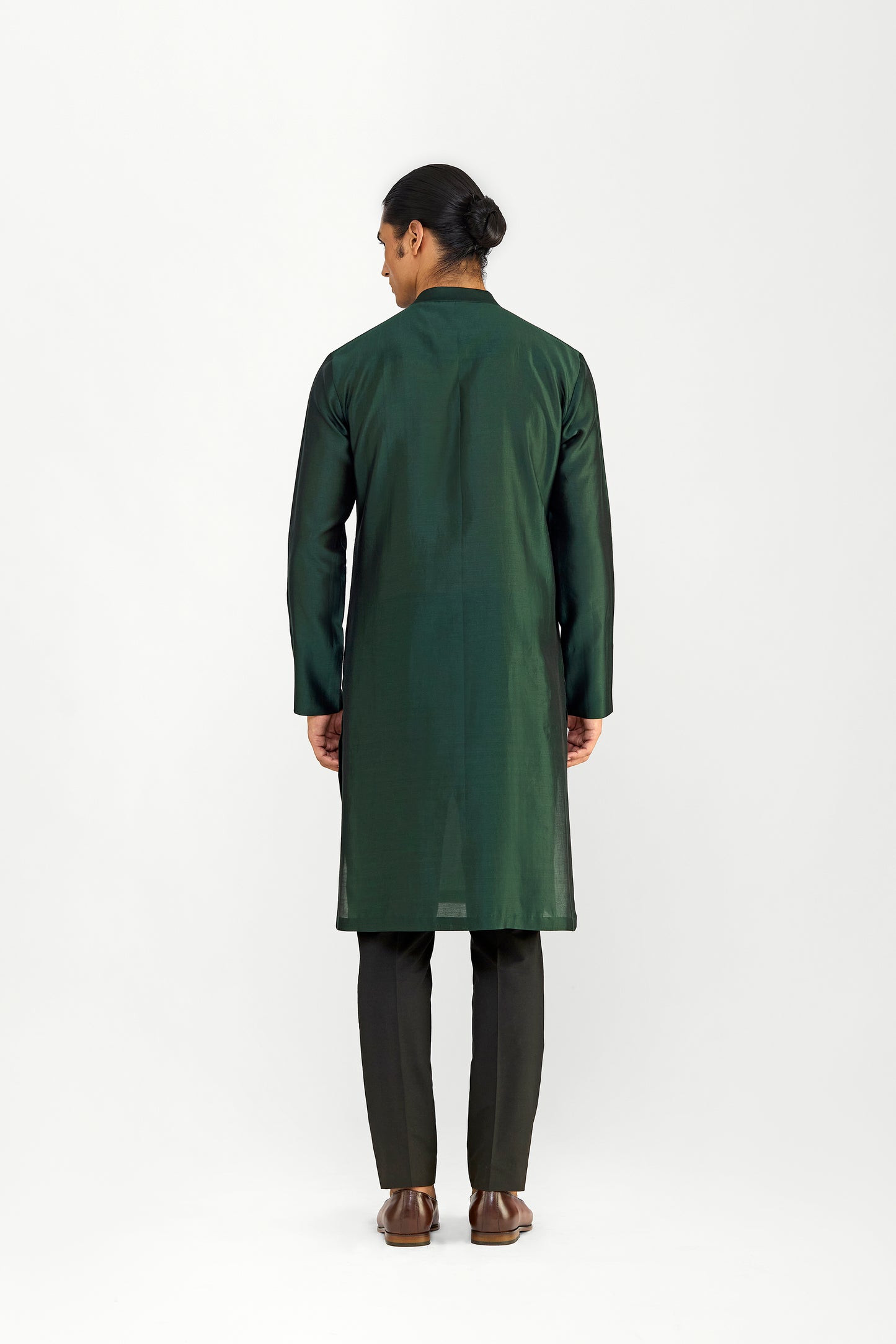 Metallic Chanderi Silk Kurta Set