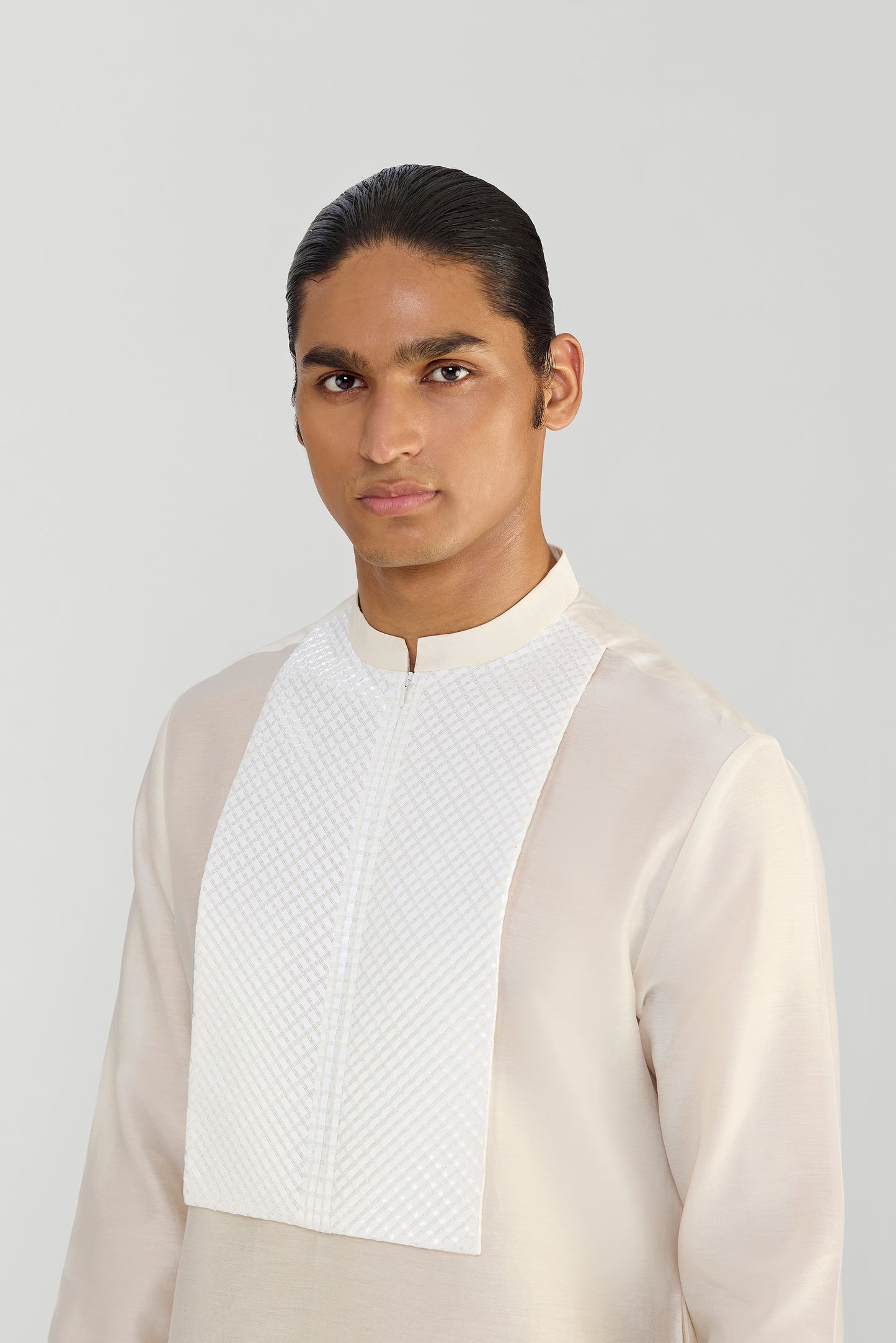 Metallic Chanderi Silk Kurta Set