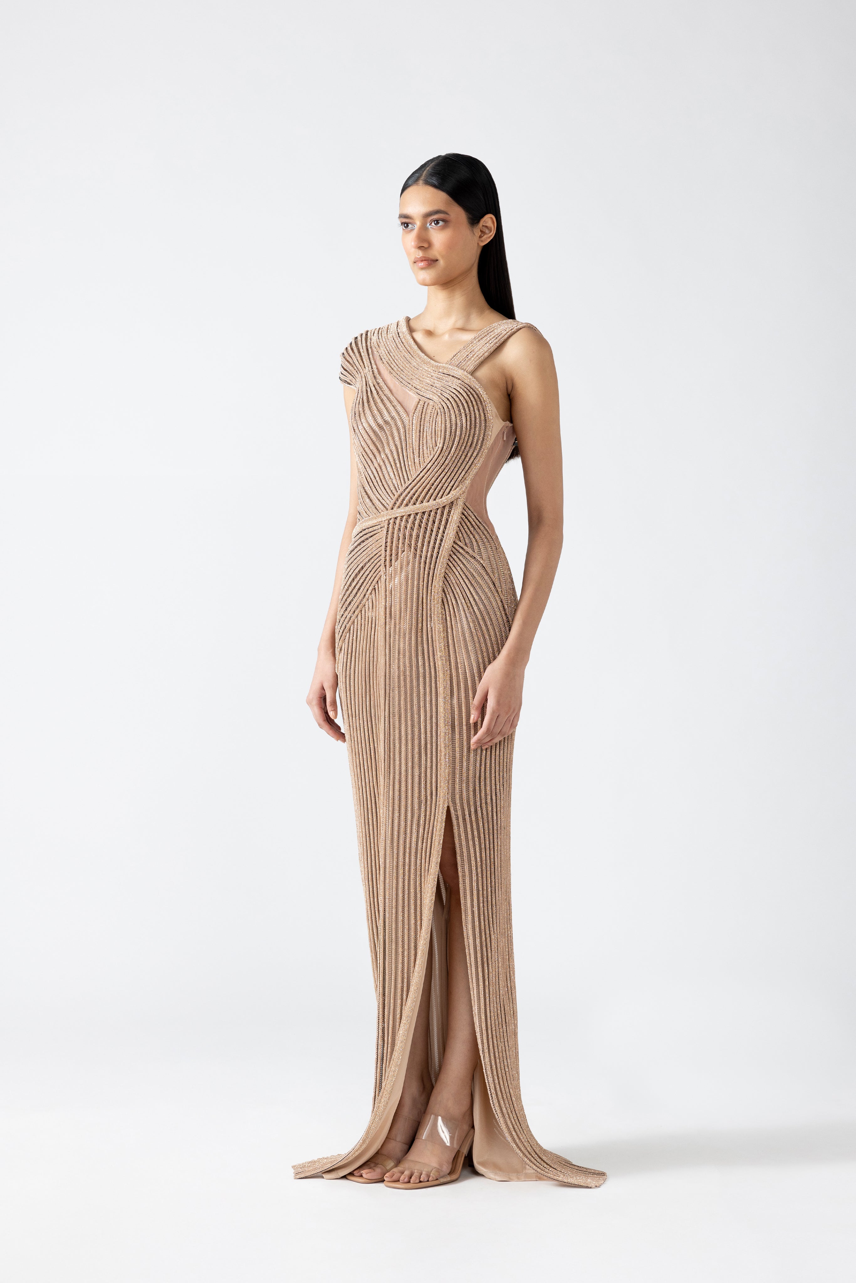 Moulded Crystalvein Gown