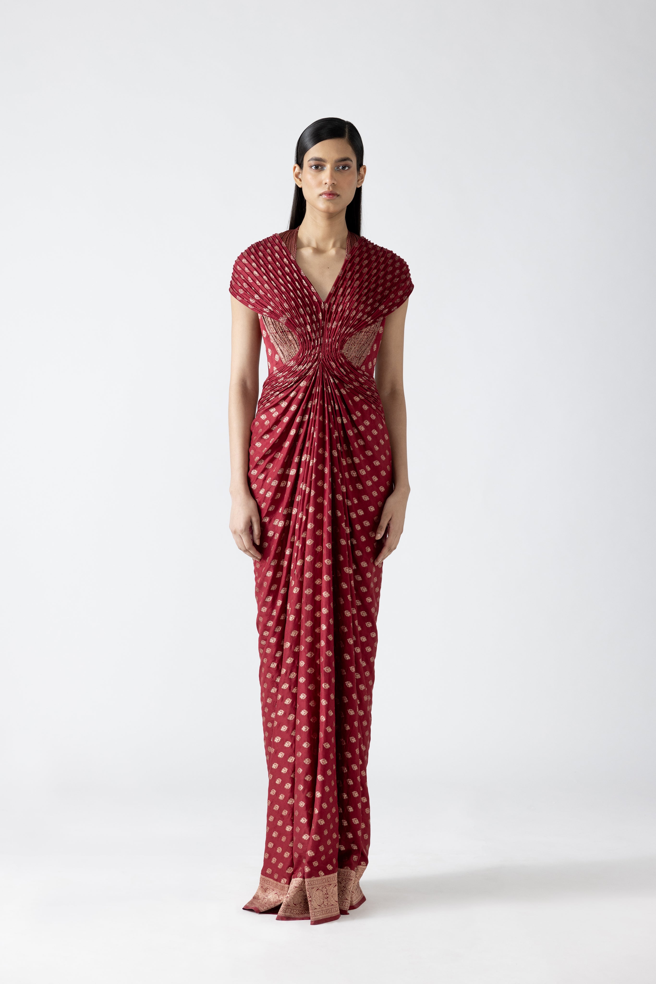 Moulded Vintage Banarsi Gown