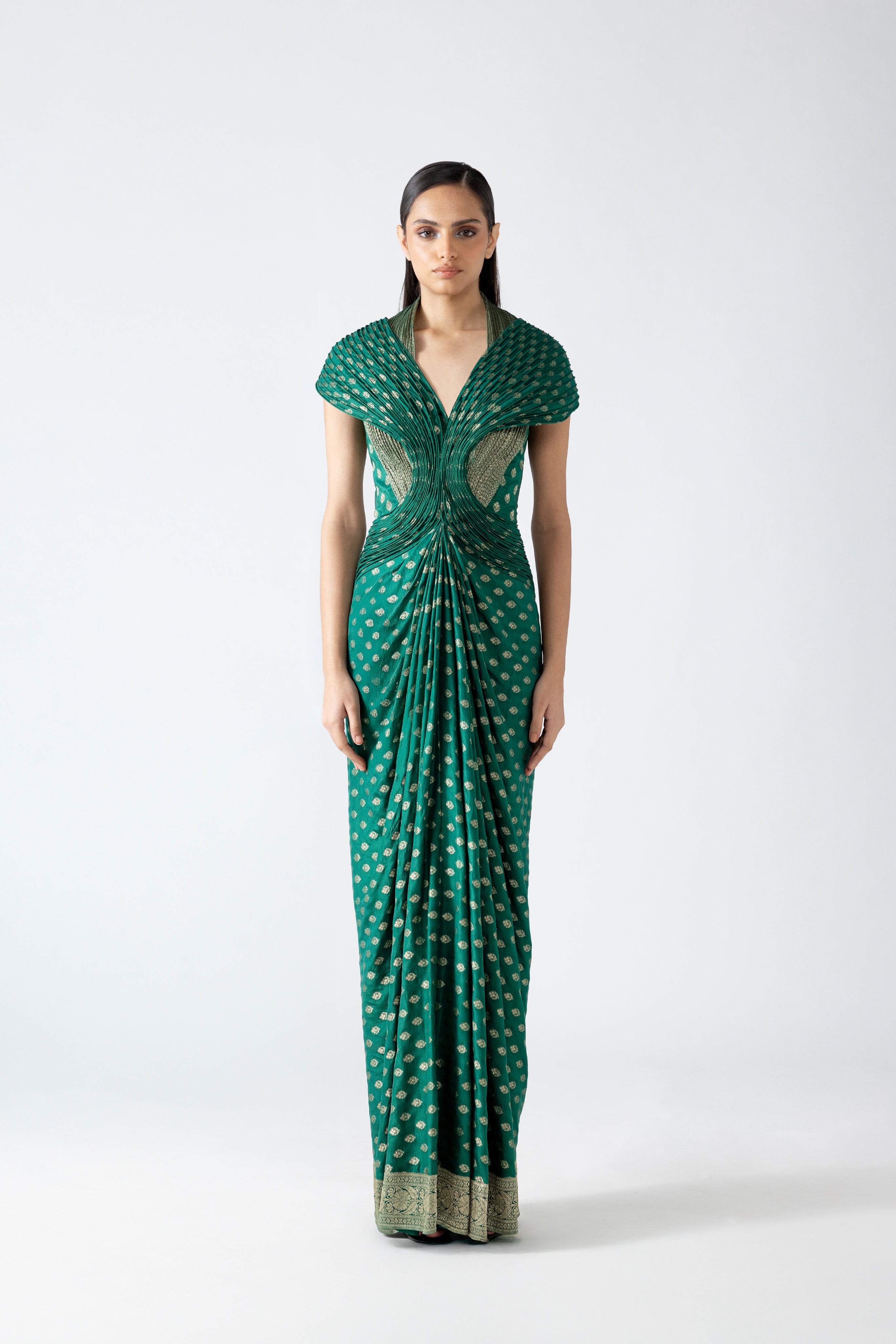 Moulded Vintage Banarsi Gown