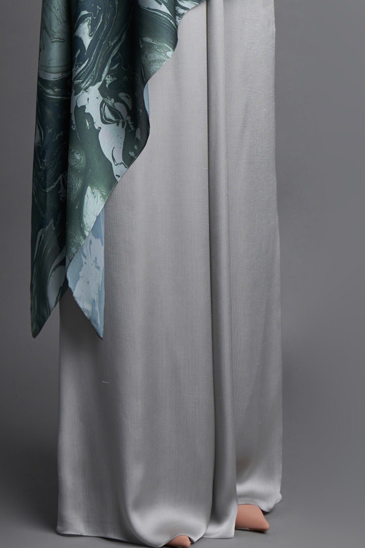 Emerald Asymmetrical Marbled Top