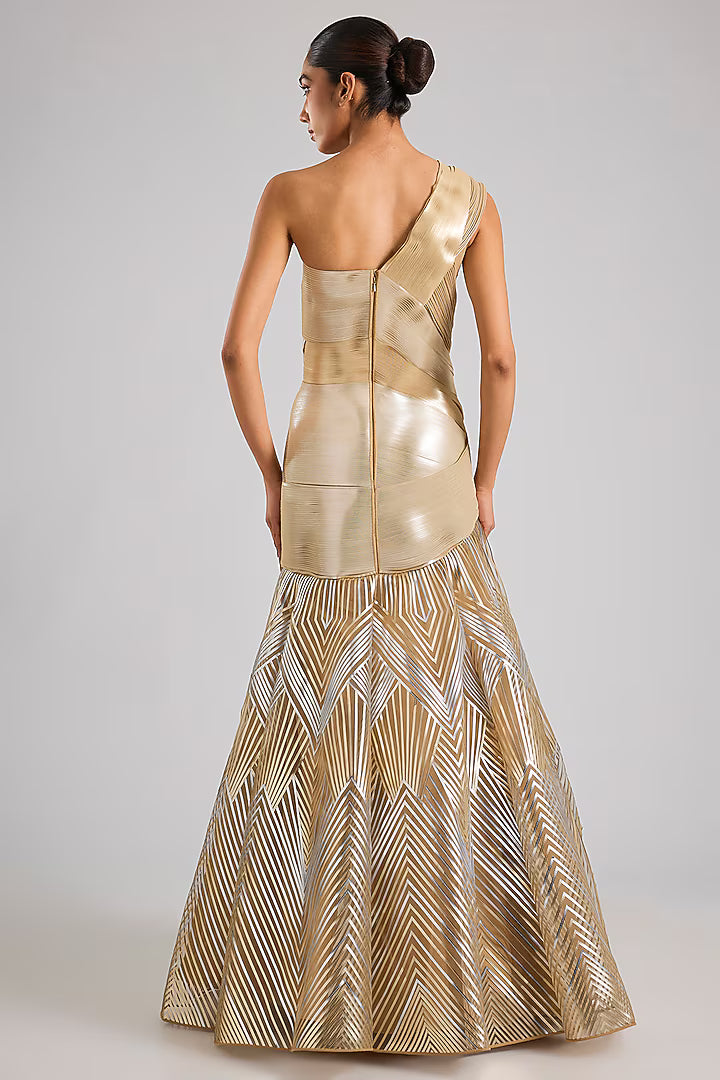 Structured Flared Gown