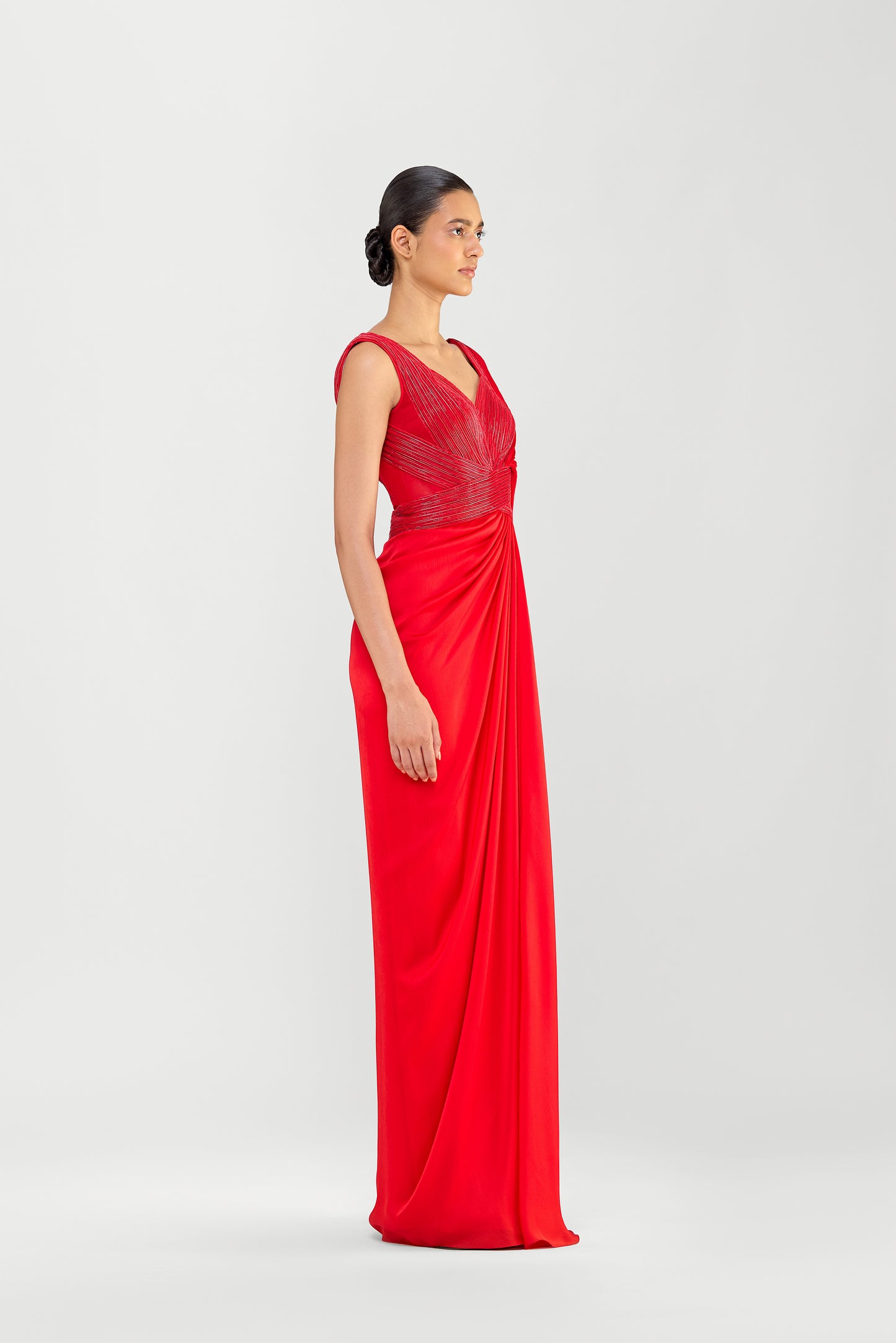 Structured Plisse Saree