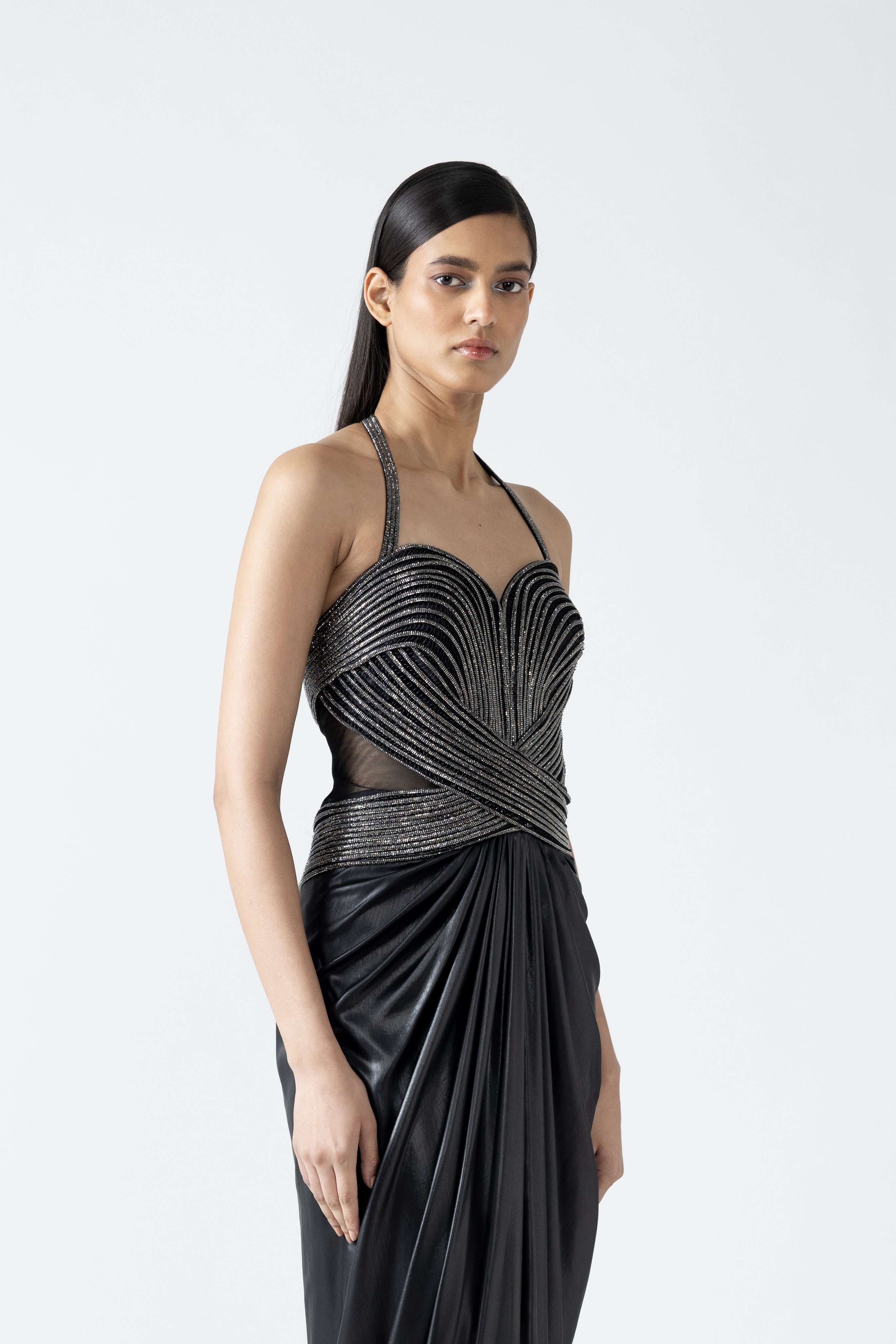 Moulded Crystalvein Gown