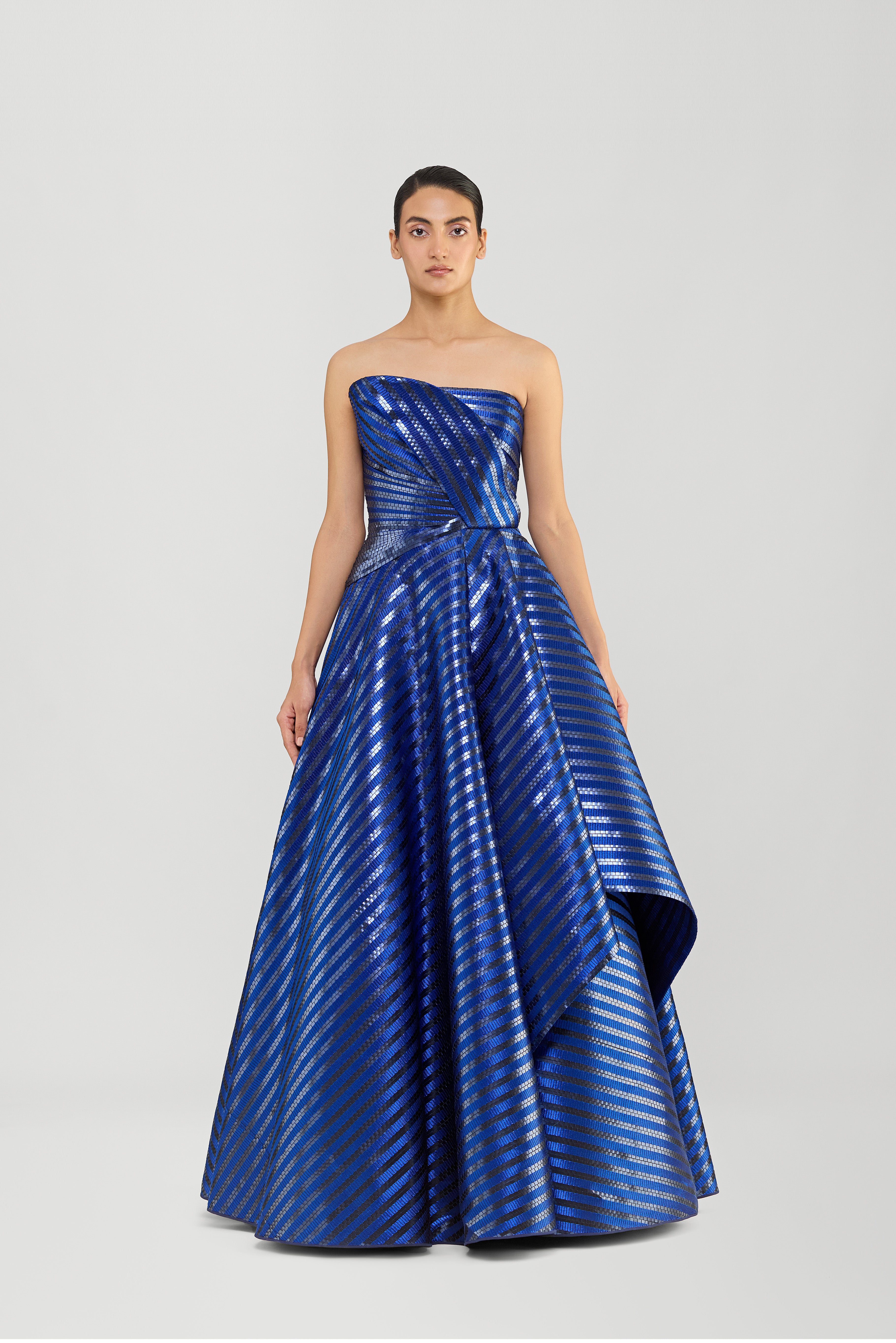 Metallic Hand-Woven Gown