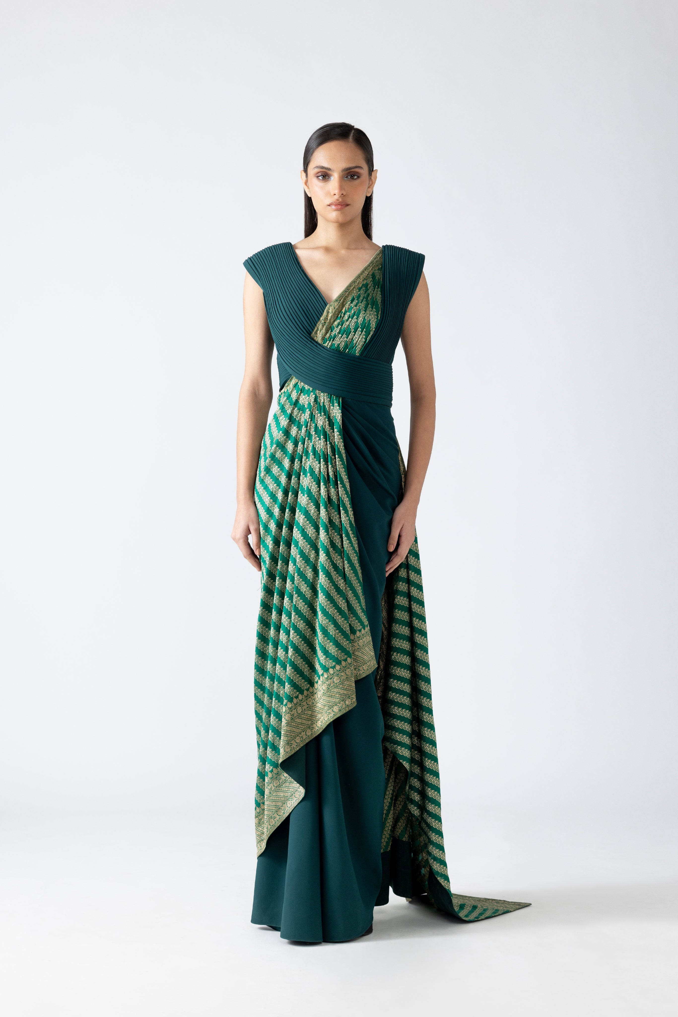 Moulded Banarsi Gown