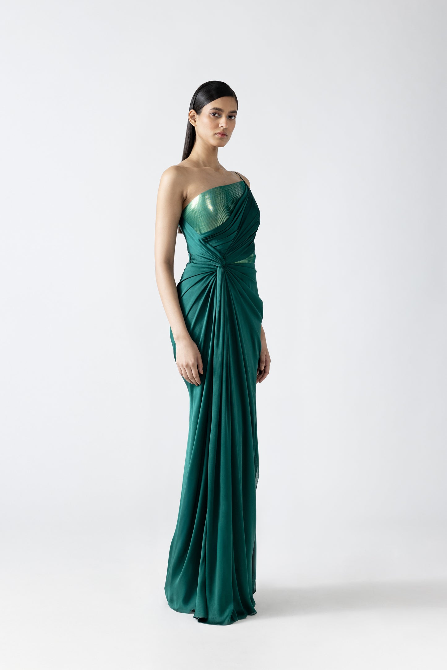Moulded Metallic Gown