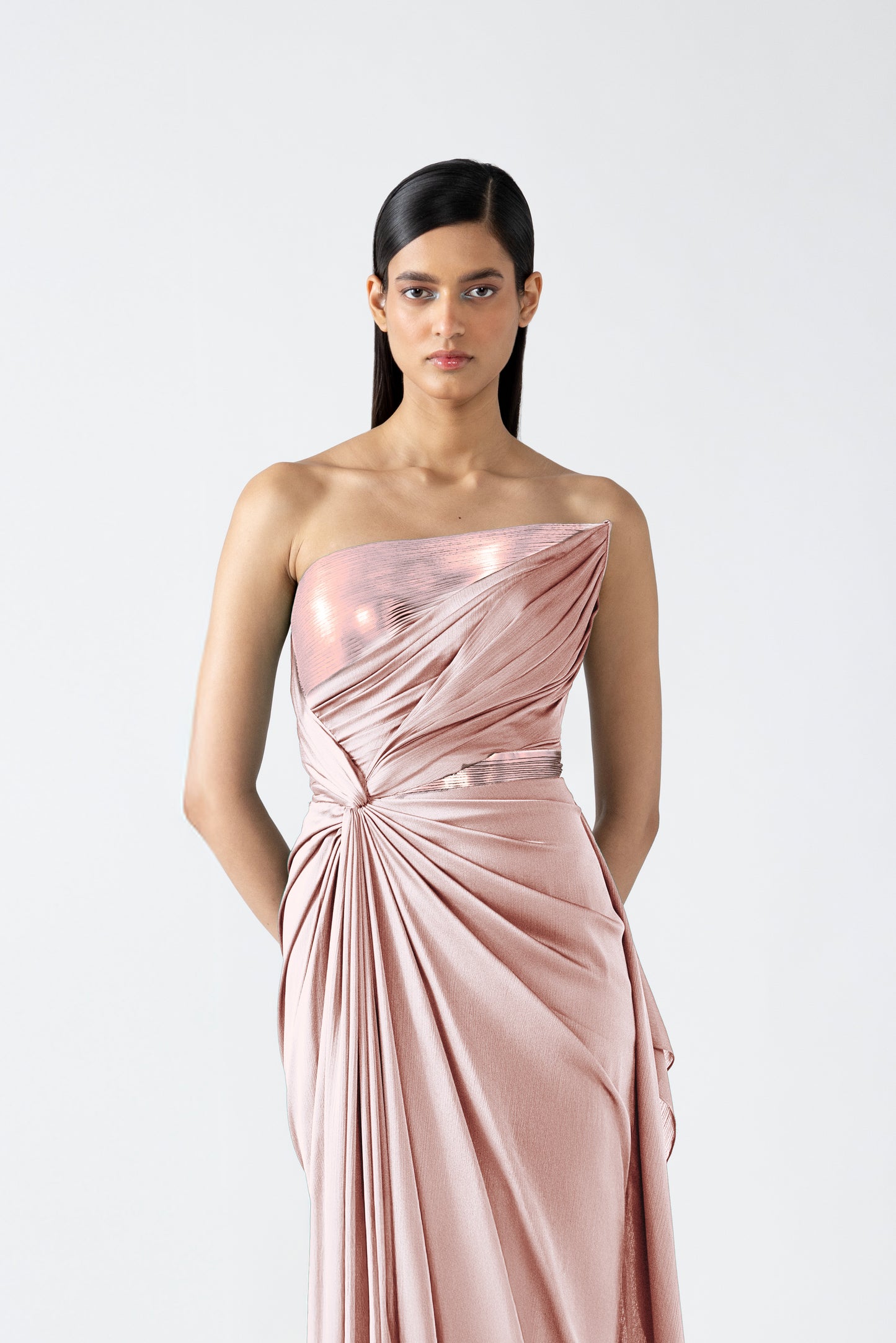 Moulded Metallic Gown