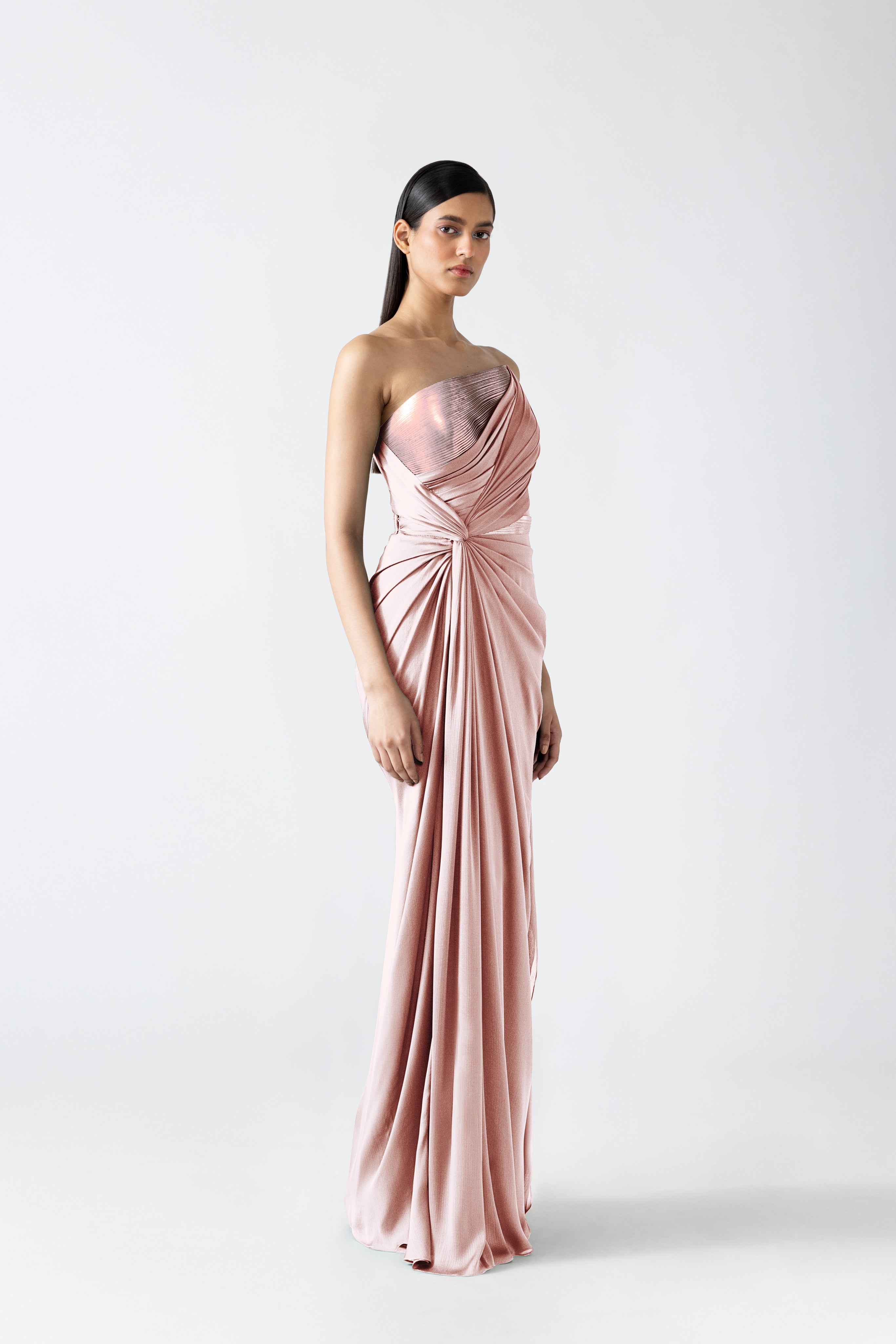 Moulded Metallic Gown
