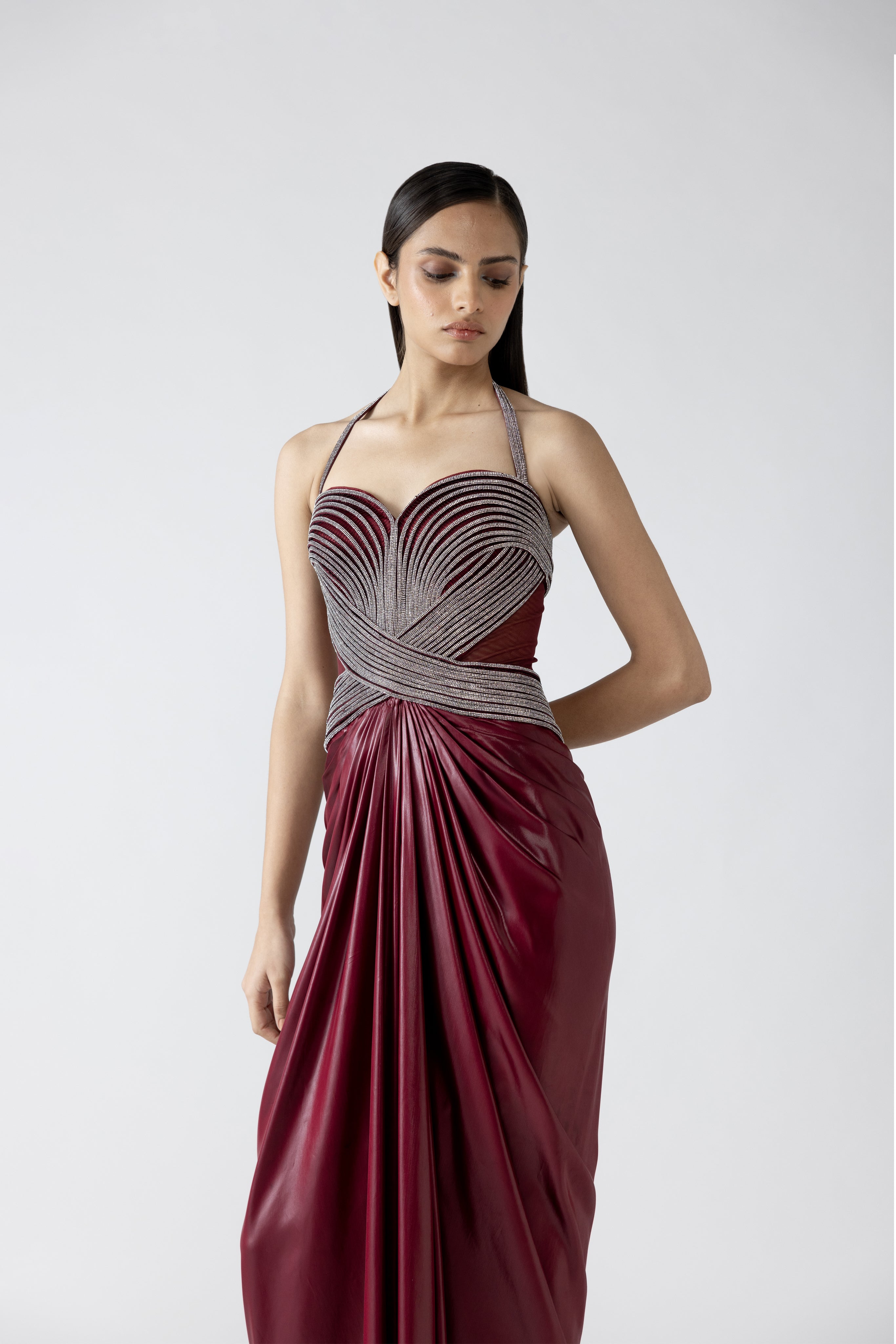 Moulded Crystalvein Gown