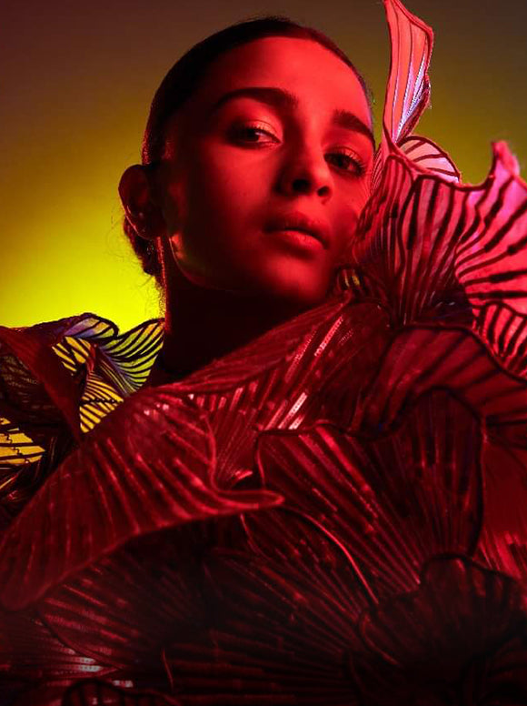 ALIA BHATT IN BLOOM EMBROIDERY METALLIC TOP