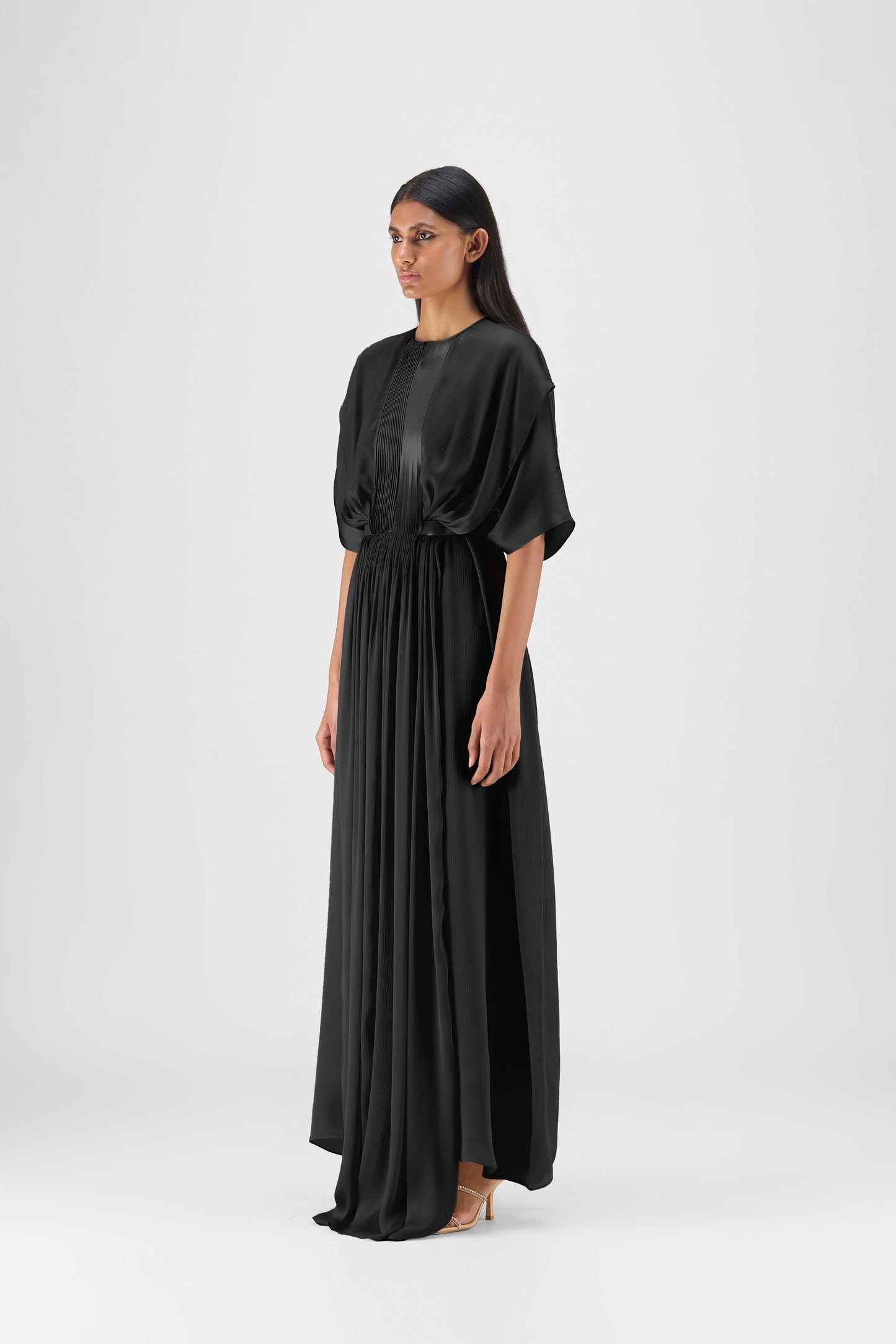 PLEATED LAYERED DRESS