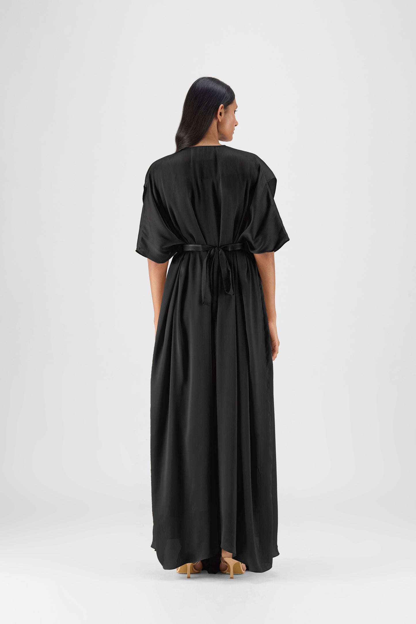 PLEATED LAYERED DRESS