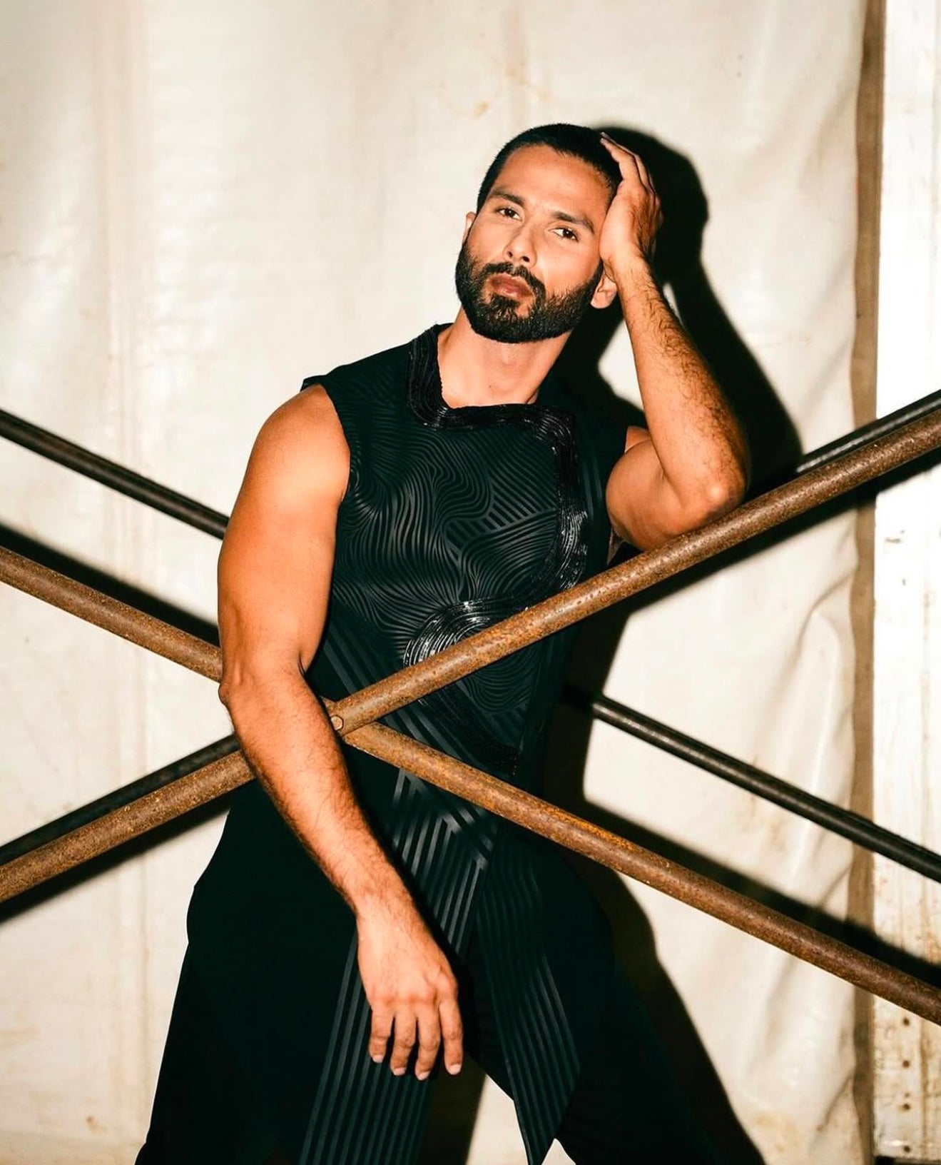 Shahid Kapoor in Airwave Embossed Waistcoat